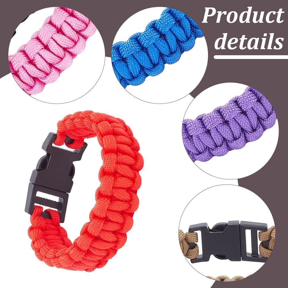 Pulseras de Cuerda Paracaídas ANATTASOUL 9 PCS para Hombres y Mujeres