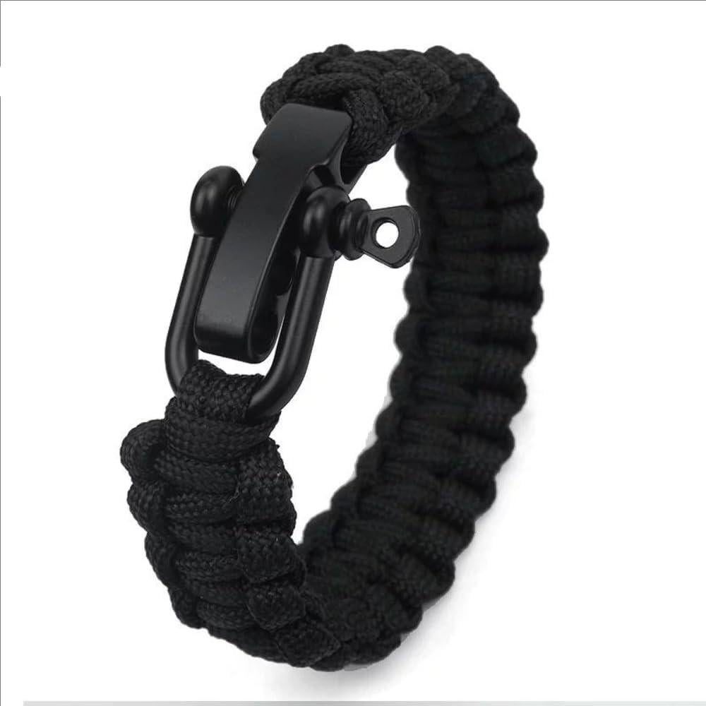 10 Hebillas de Acero Inoxidable Samlee U Ajustables Negras