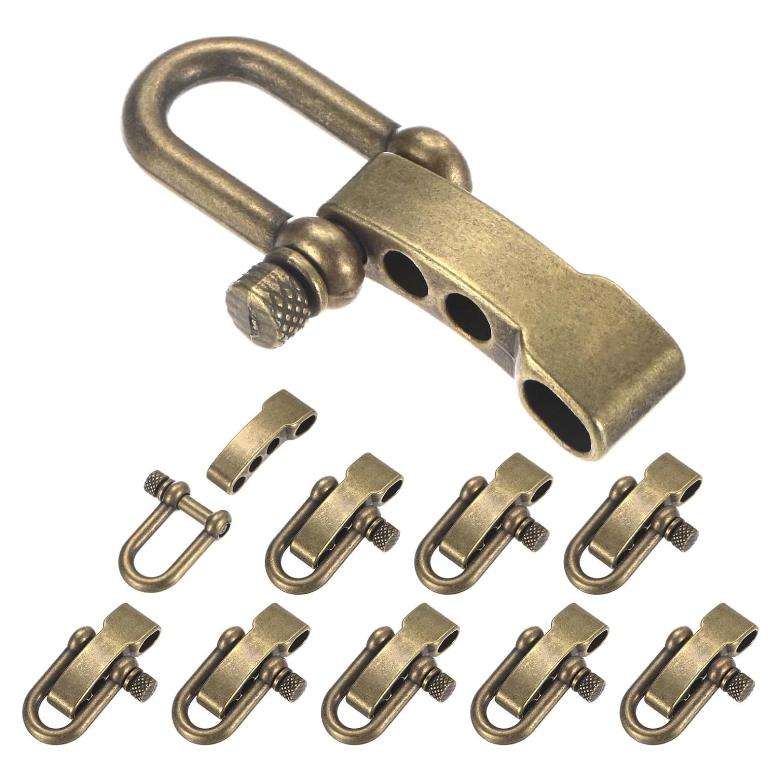 Hebilla de Pulsera Paracord TIXIPEM 10PCS Bronce Ajustable