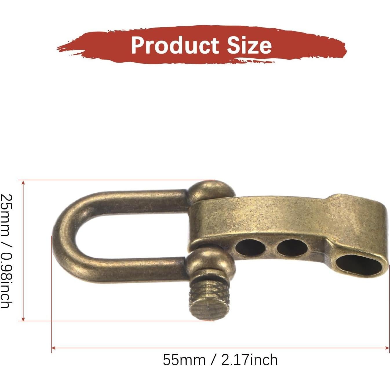 Hebilla de Pulsera Paracord TIXIPEM 10PCS Bronce Ajustable