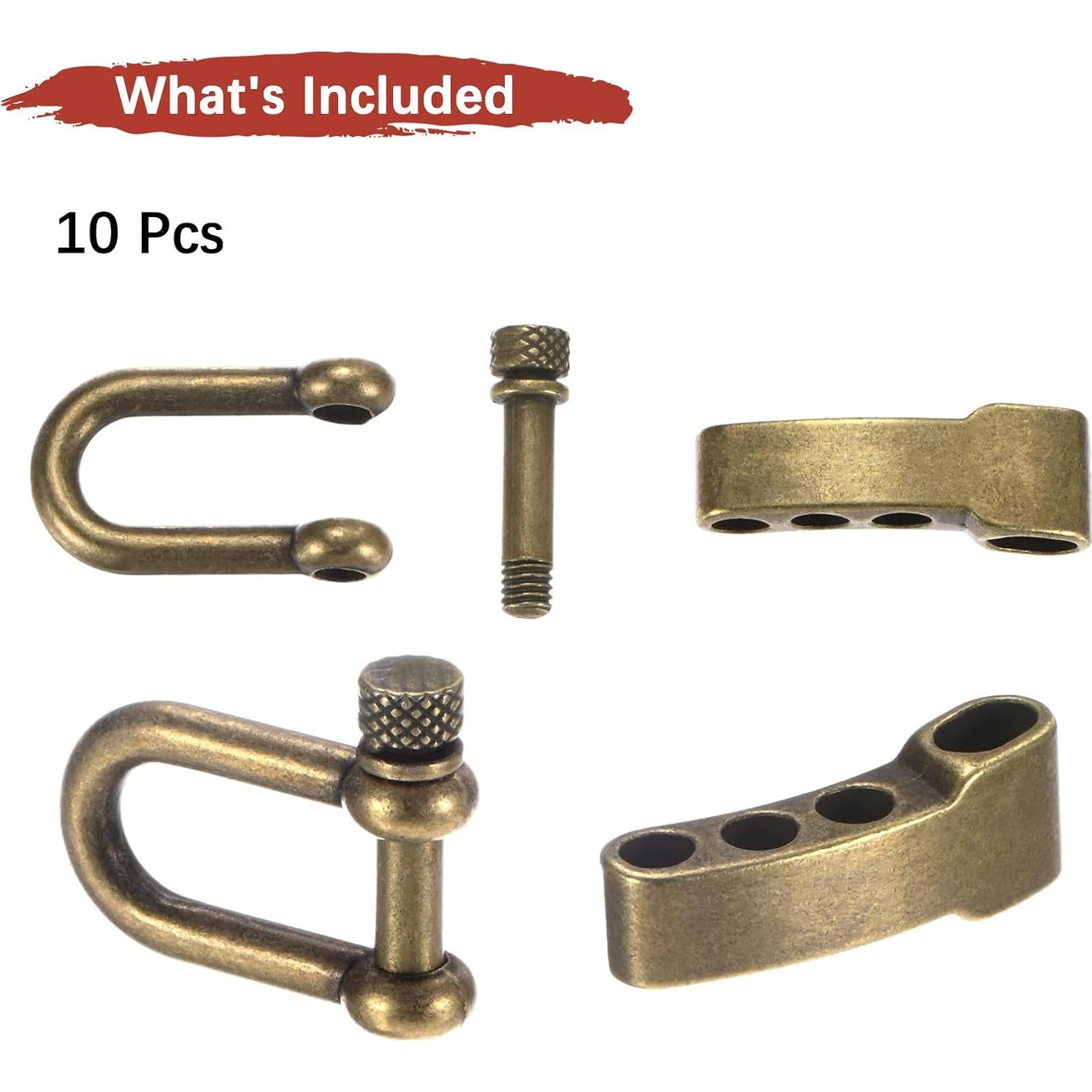 Hebilla de Pulsera Paracord TIXIPEM 10PCS Bronce Ajustable