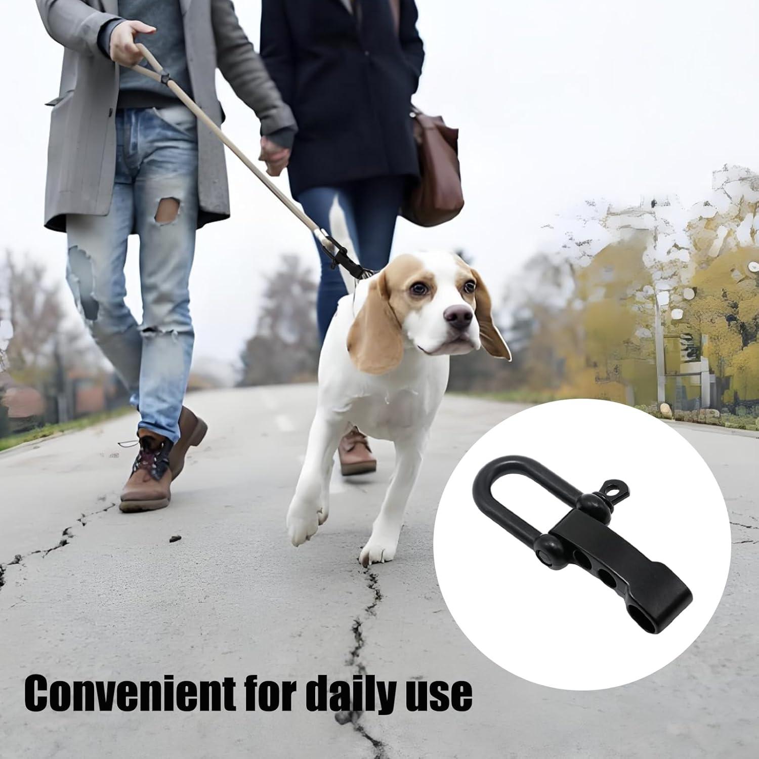 Paquete de 4 Hebillas Ajustables en D PINO Y LINO - Zinc Negro