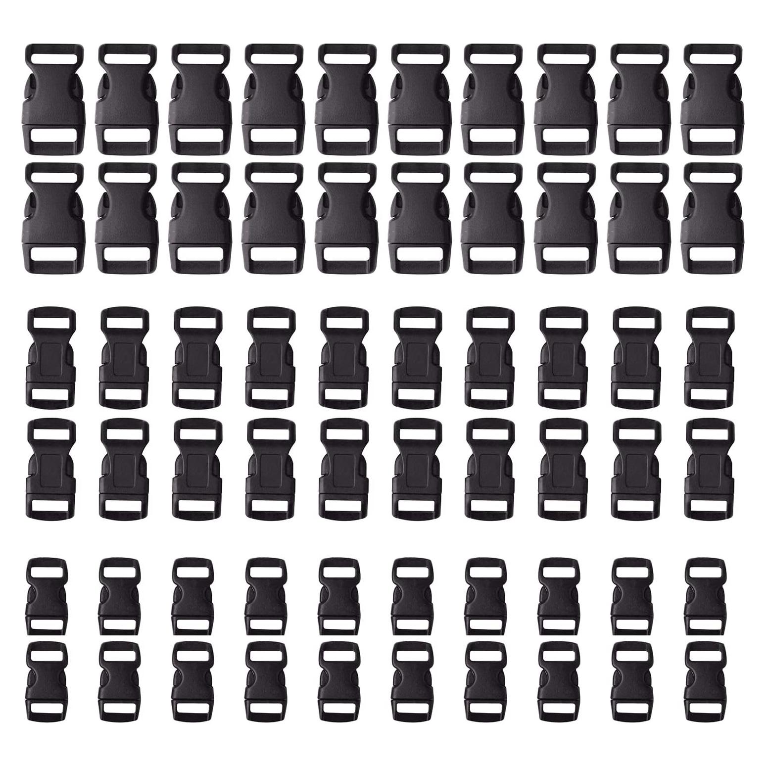 Hebillas de liberación lateral Perla Dorada - 60 piezas 3/8, 1/2 y 5/8"