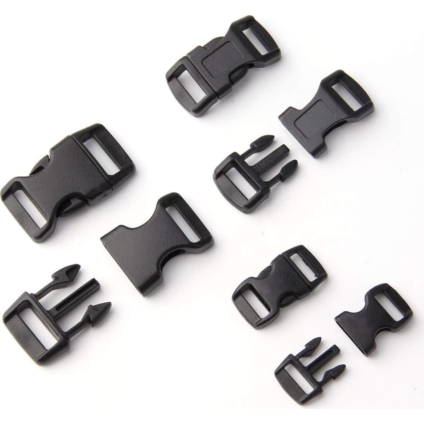 Hebillas de liberación lateral Perla Dorada - 60 piezas 3/8, 1/2 y 5/8"