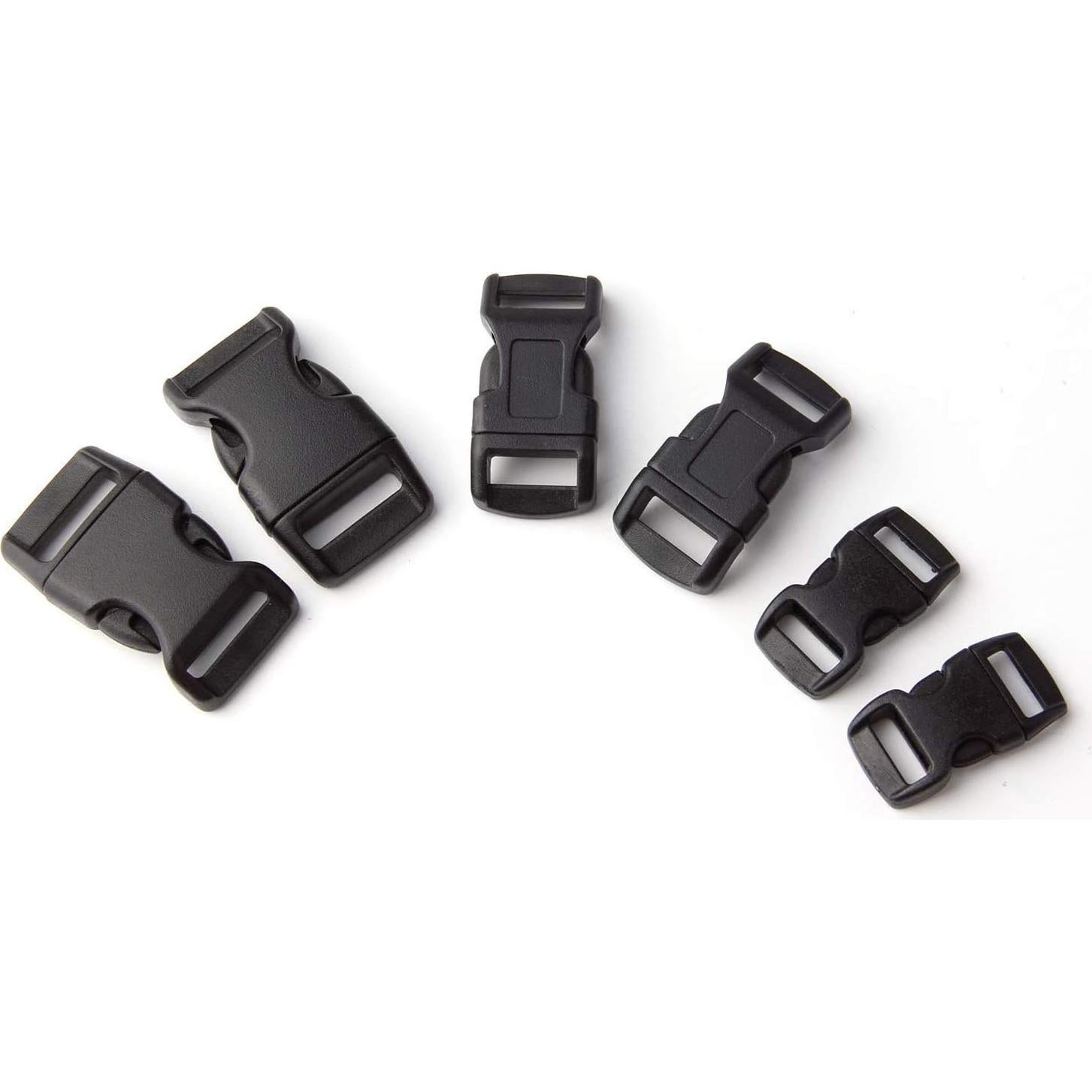 Hebillas de liberación lateral Perla Dorada - 60 piezas 3/8, 1/2 y 5/8"