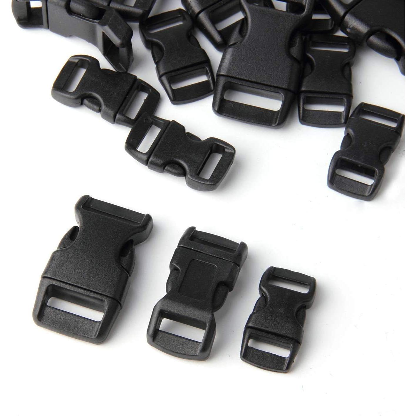 Hebillas de liberación lateral Perla Dorada - 60 piezas 3/8, 1/2 y 5/8"