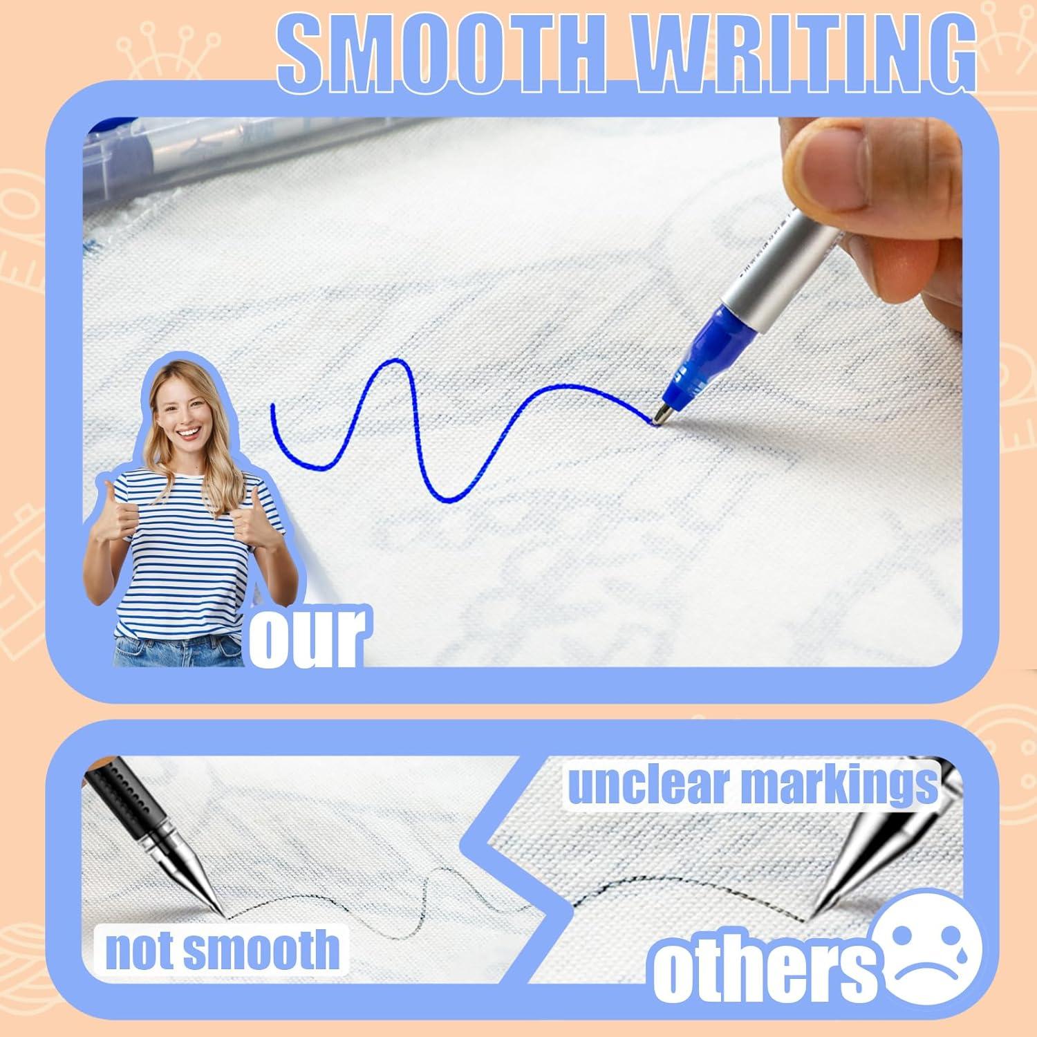 Juego de Marcadores de Tela Borrables por Calor JINUPHION - 11 Piezas