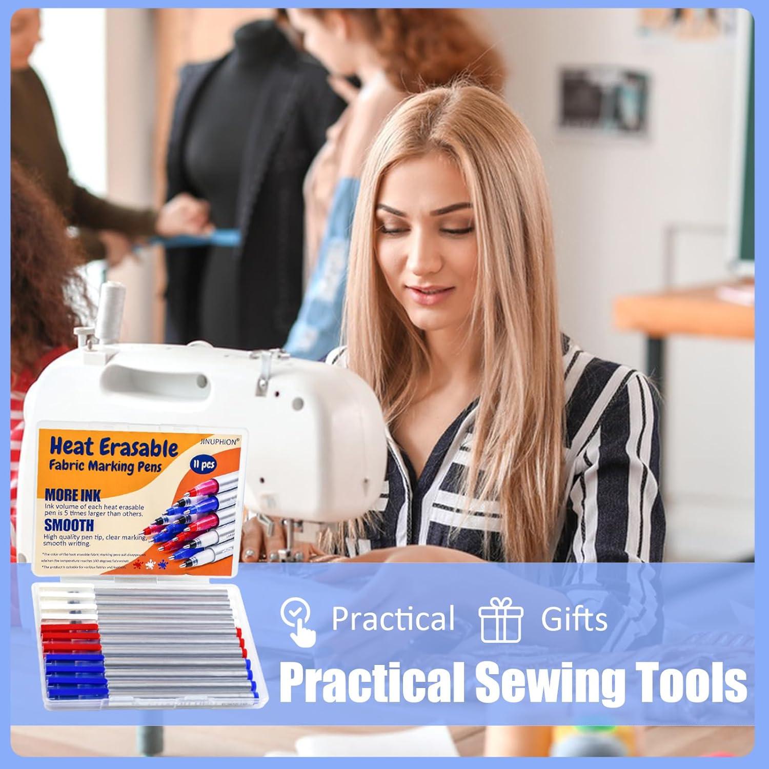 Juego de Marcadores de Tela Borrables por Calor JINUPHION - 11 Piezas