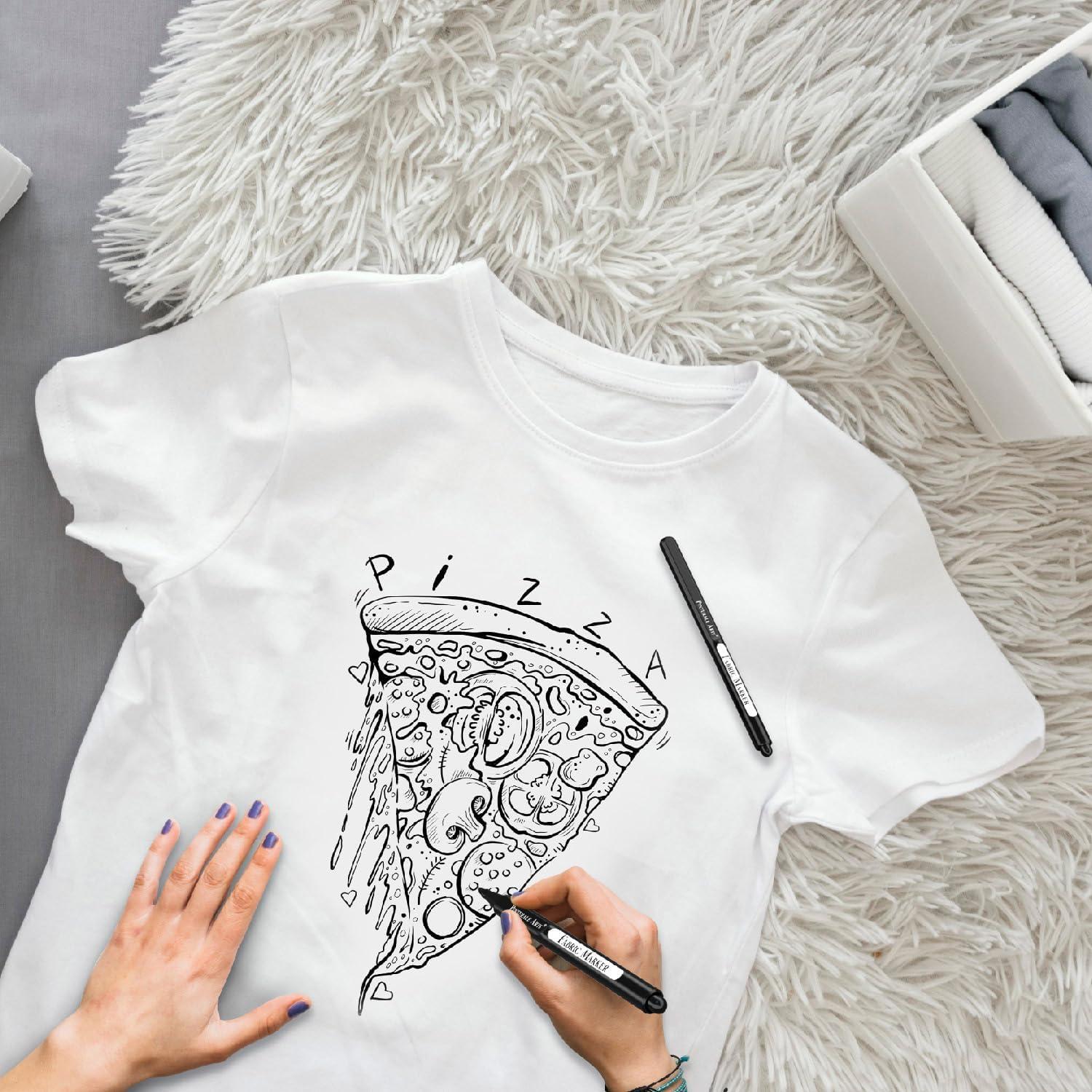 Set de 2 Marcadores de Tela Negros Pinturale Arts Fina