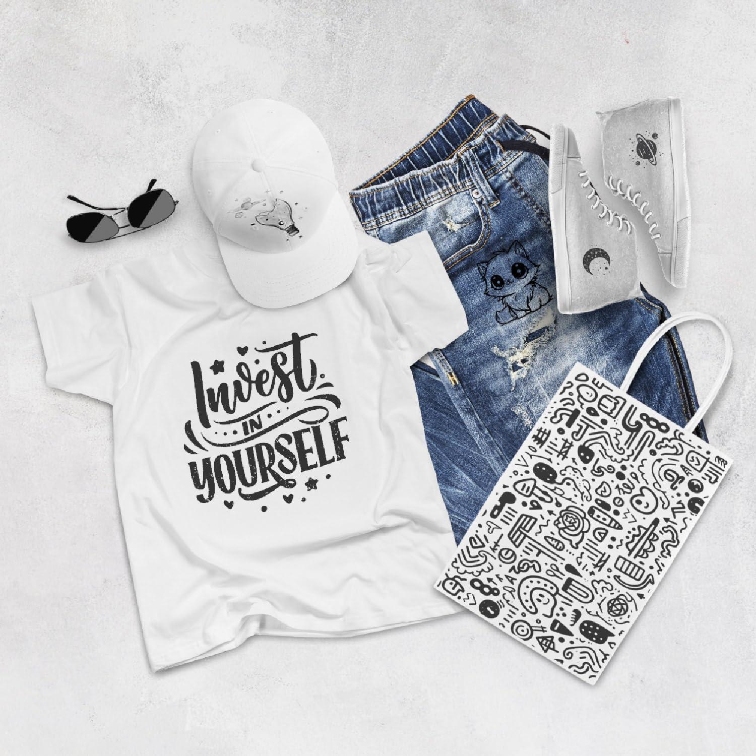 Set de 2 Marcadores de Tela Negros Pinturale Arts Fina