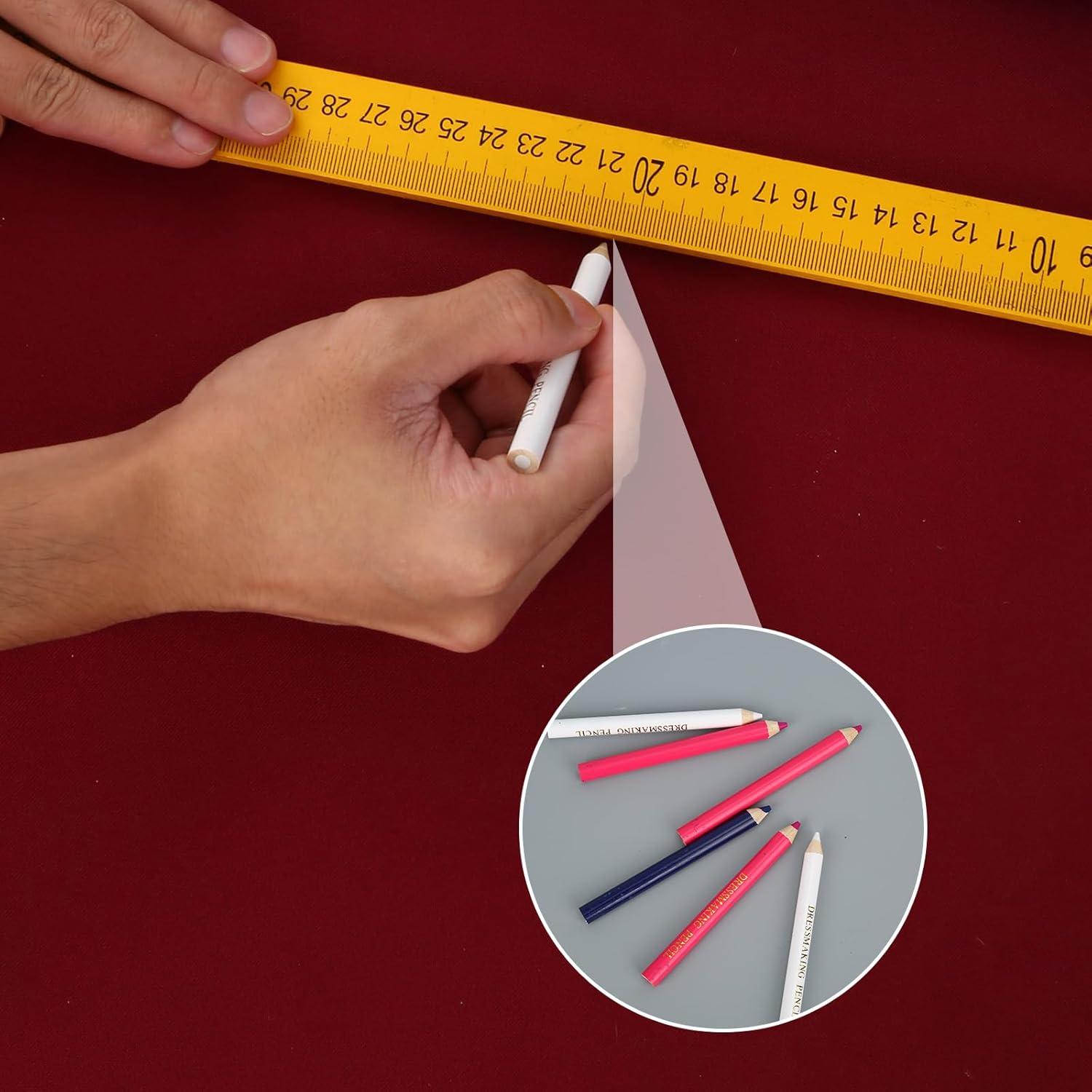 12 Lápices de Tela BOXOB Borrables Solubles en Agua