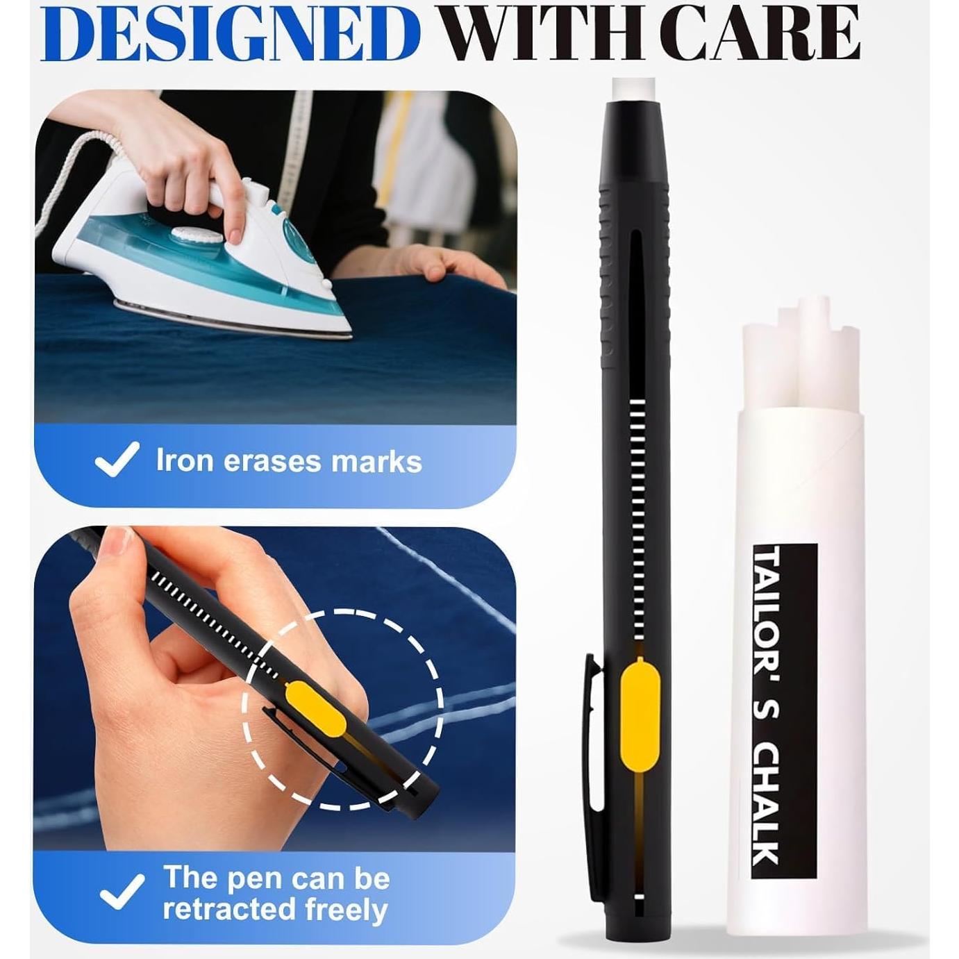 Juego de bolígrafos borrables por calor Livalur - 2 unidades + 20 recargas