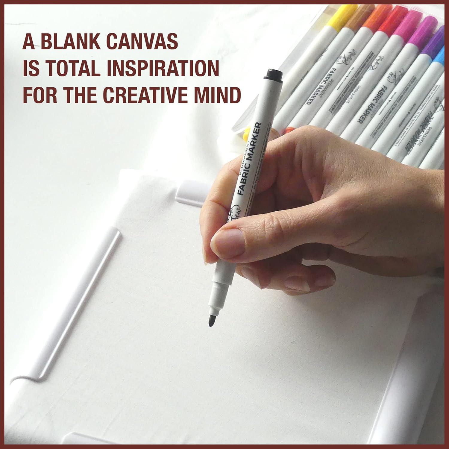 Set de 12 Marcadores de Tela Permanentes Madam Sew - Punta Fina