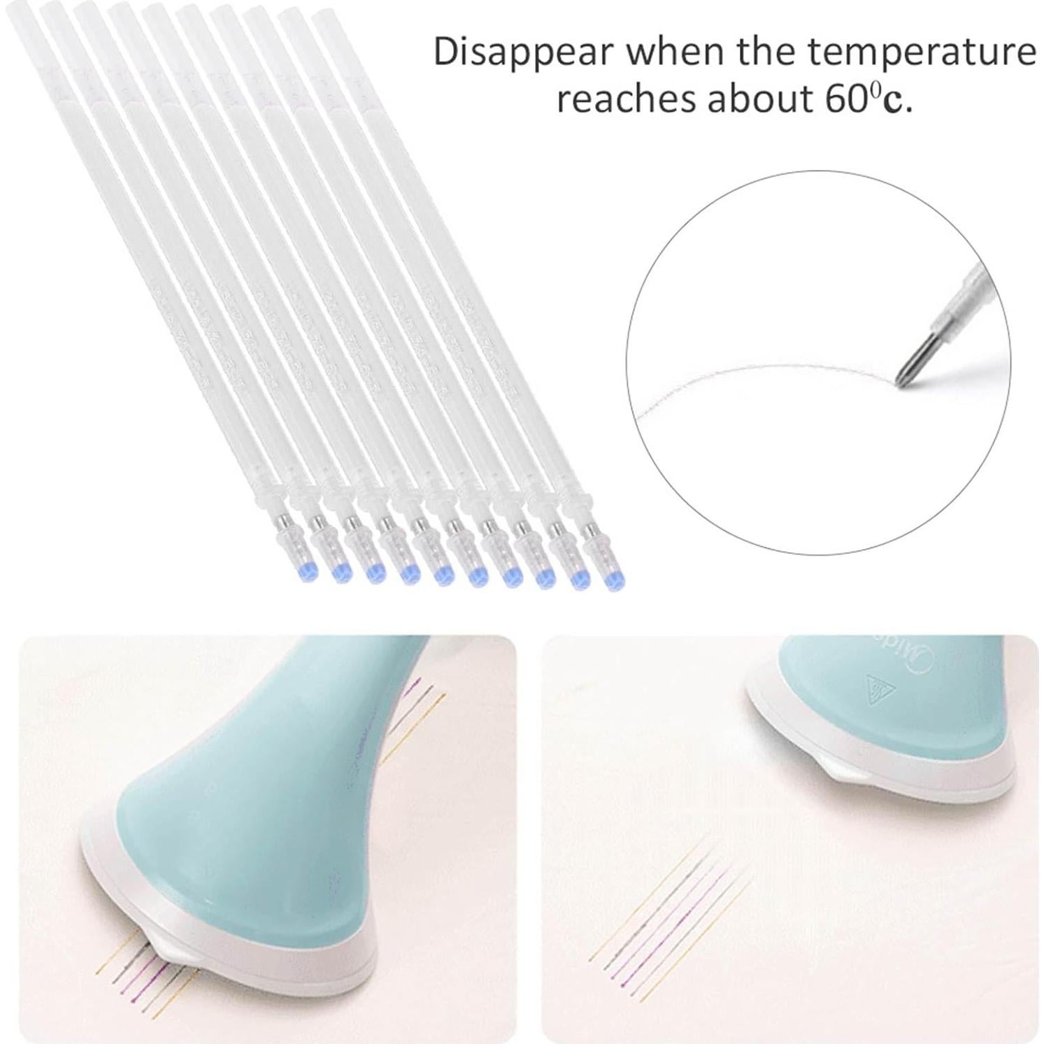 Recambios de bolígrafo borrable KIMISS 100pcs 13cm para tela