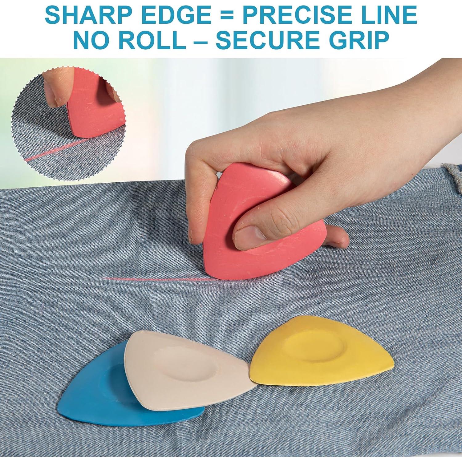 Paquete de 4 Tizas de Sastre Soecskot Lavables para Costura