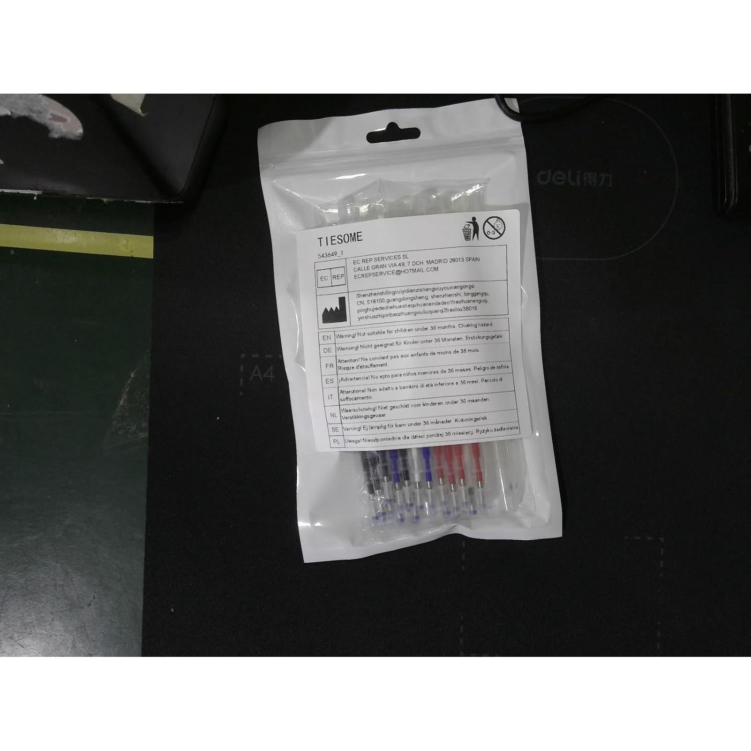 Bolígrafos Borrables por Calor TIESOME 4 Colores con 20 Recargas