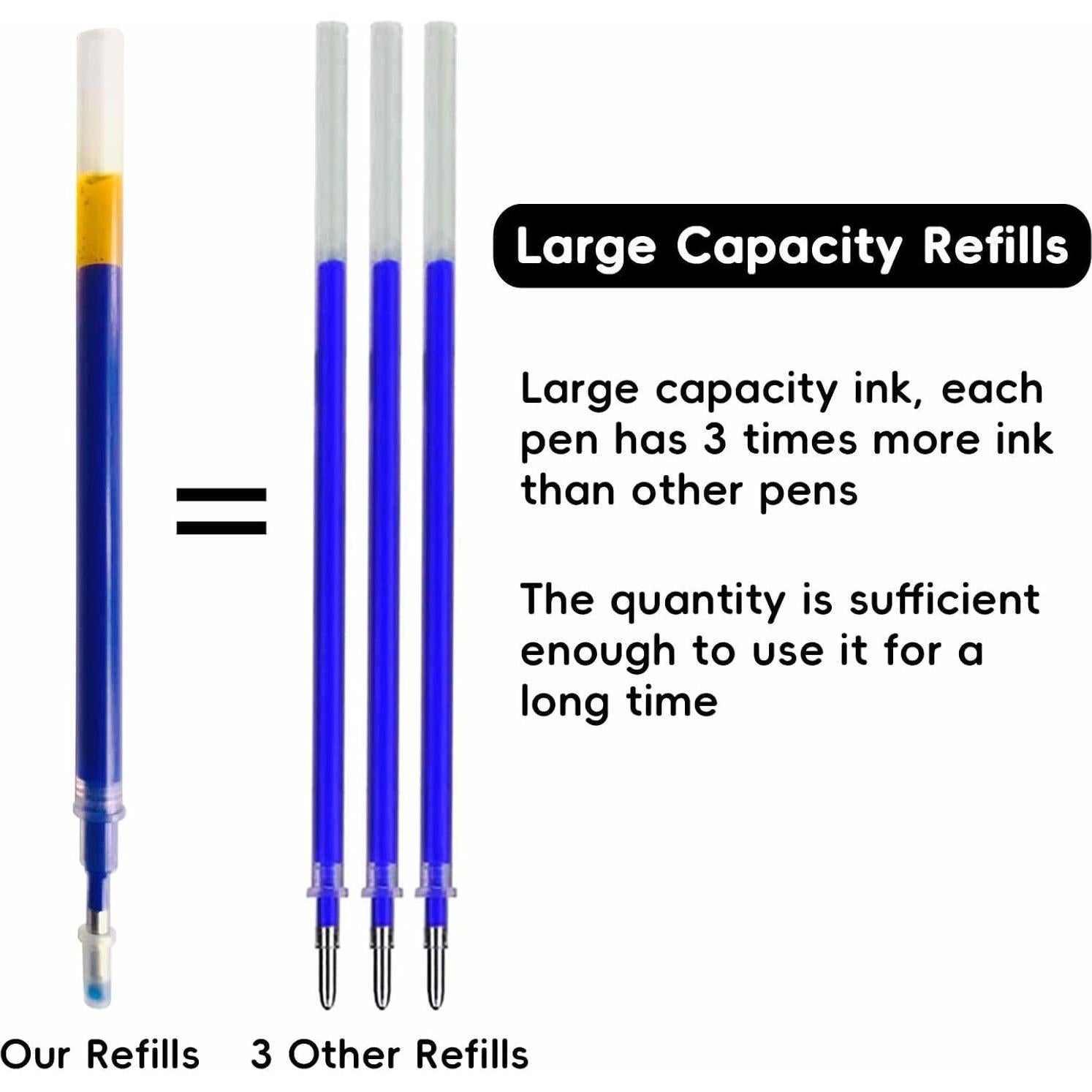Bolígrafos Borrables por Calor Jauisus 4 Colores 12 Recargas