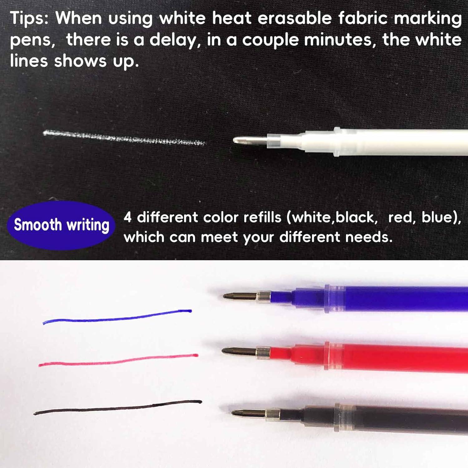 Bolígrafos Borrables por Calor Jauisus 4 Colores 12 Recargas