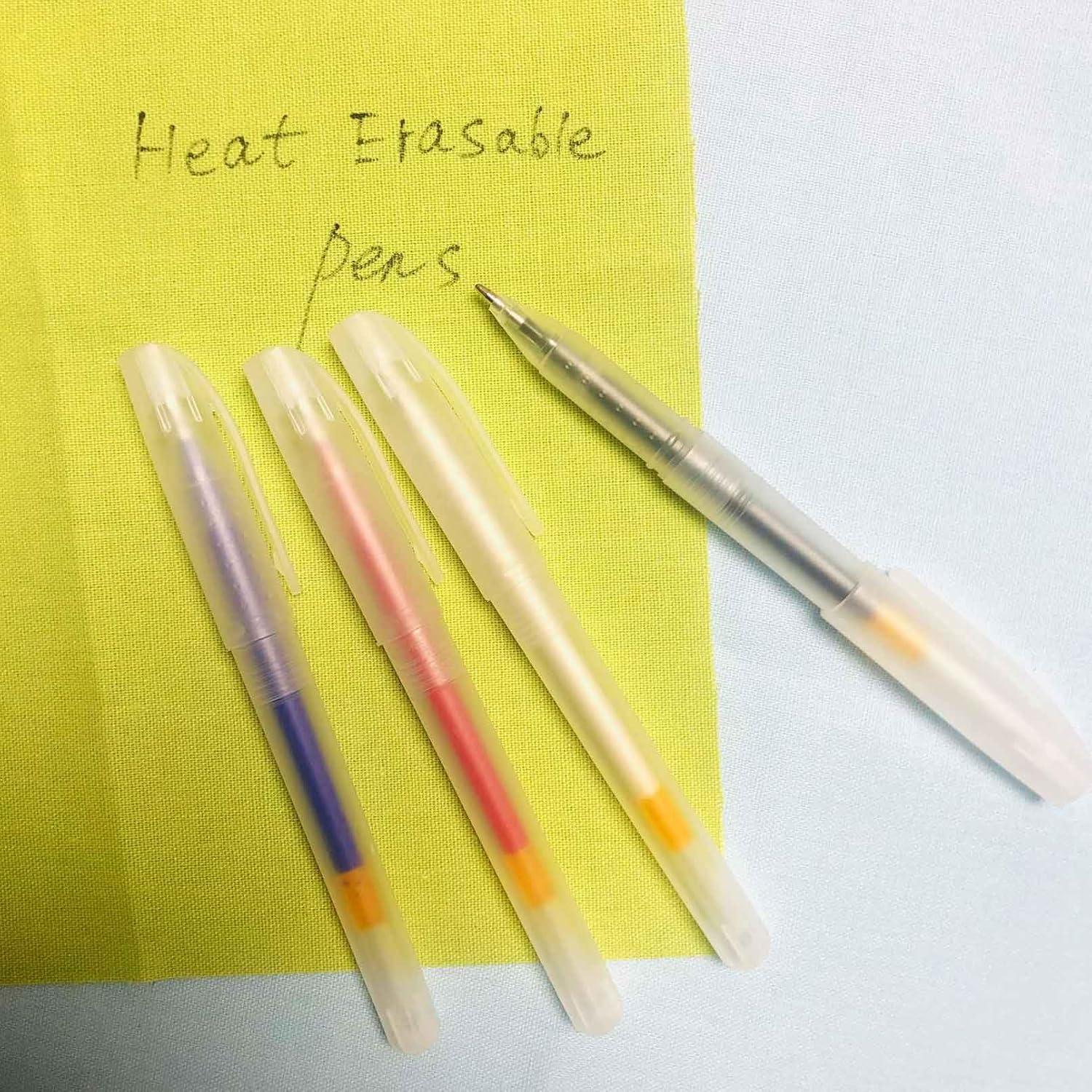 Bolígrafos Borrables por Calor Jauisus 4 Colores 12 Recargas