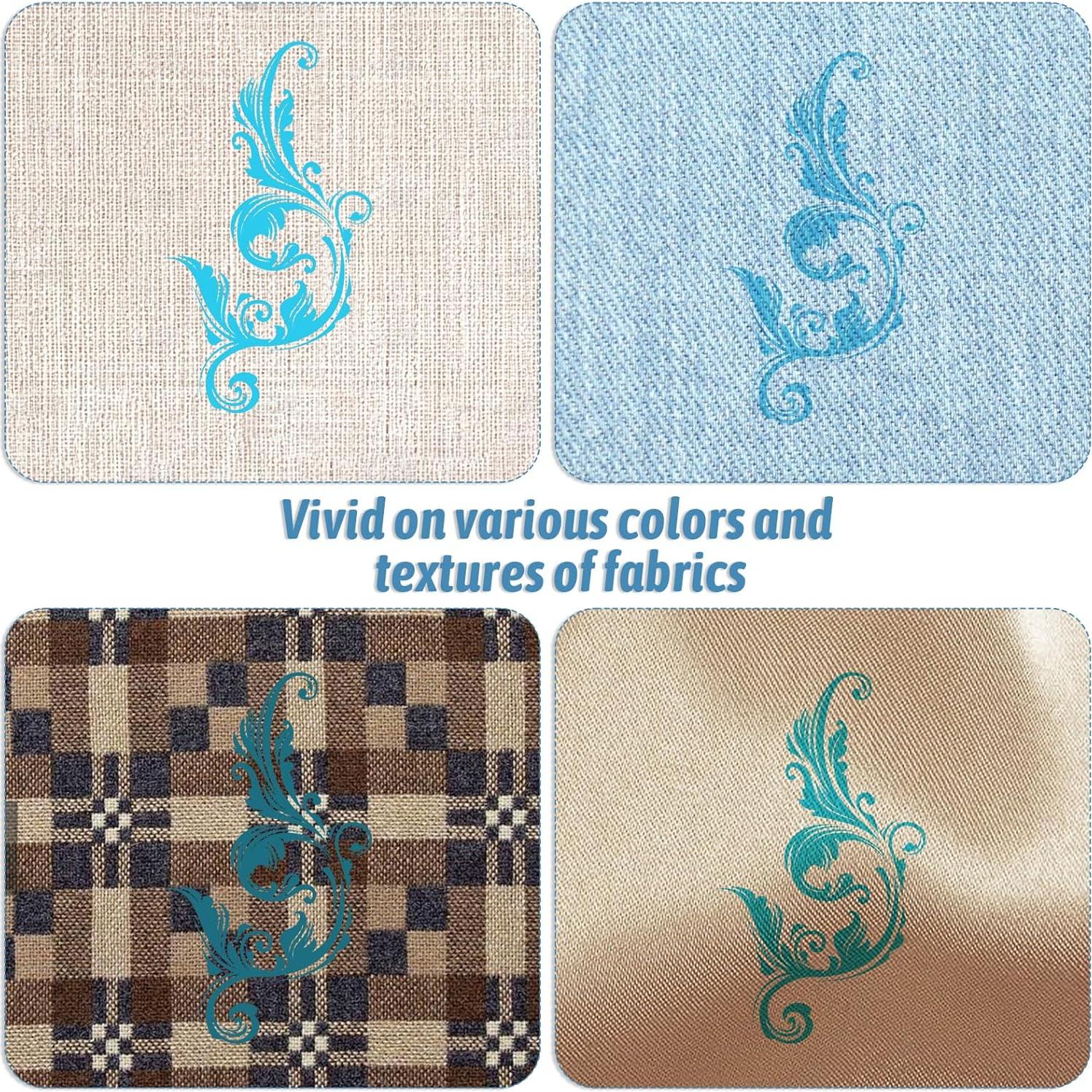 Paquete de 5 Marcadores de Tela Lavables Qianyu Azul