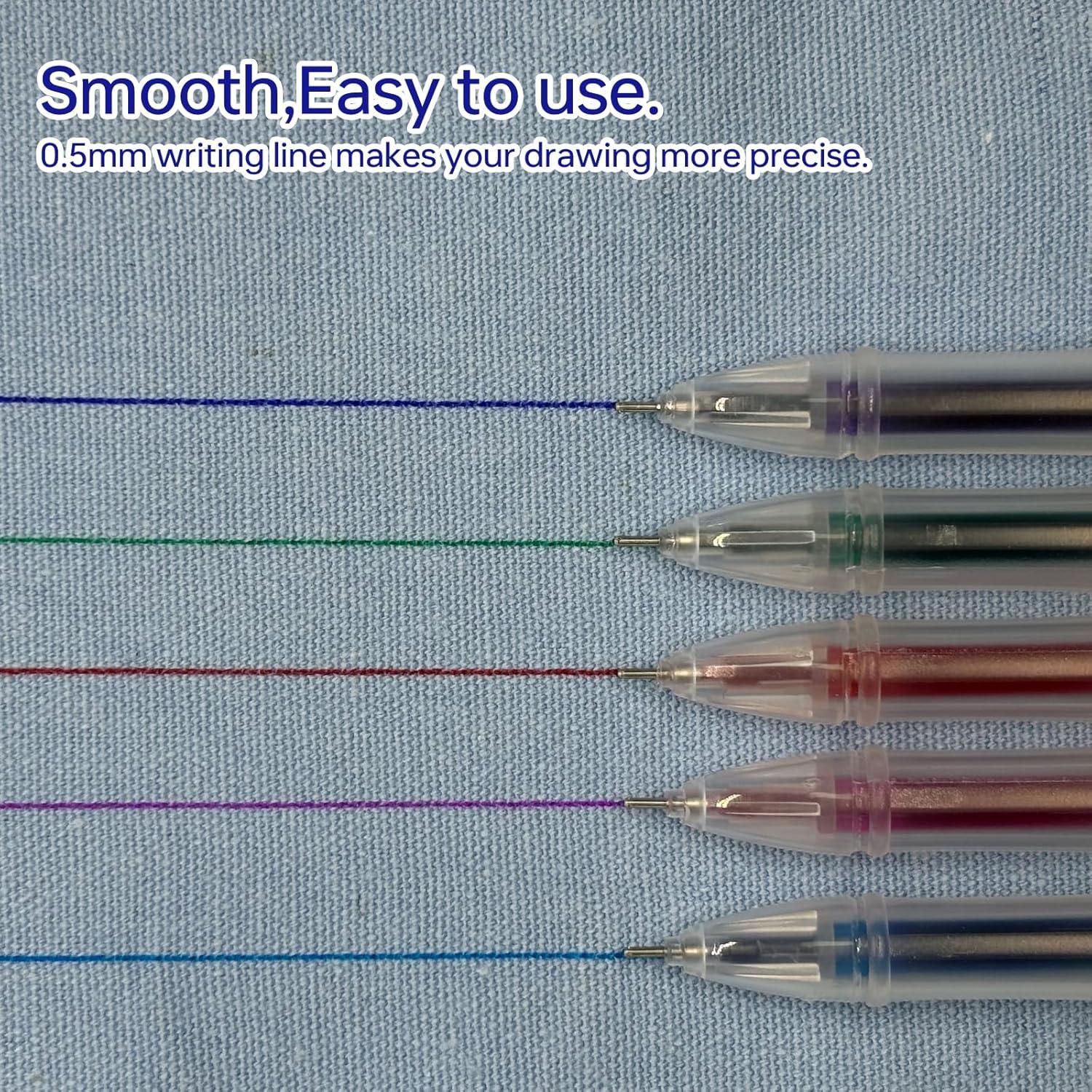 Bolígrafo de Tela Borrable Dinggaogao 5 Colores 20 Recargas