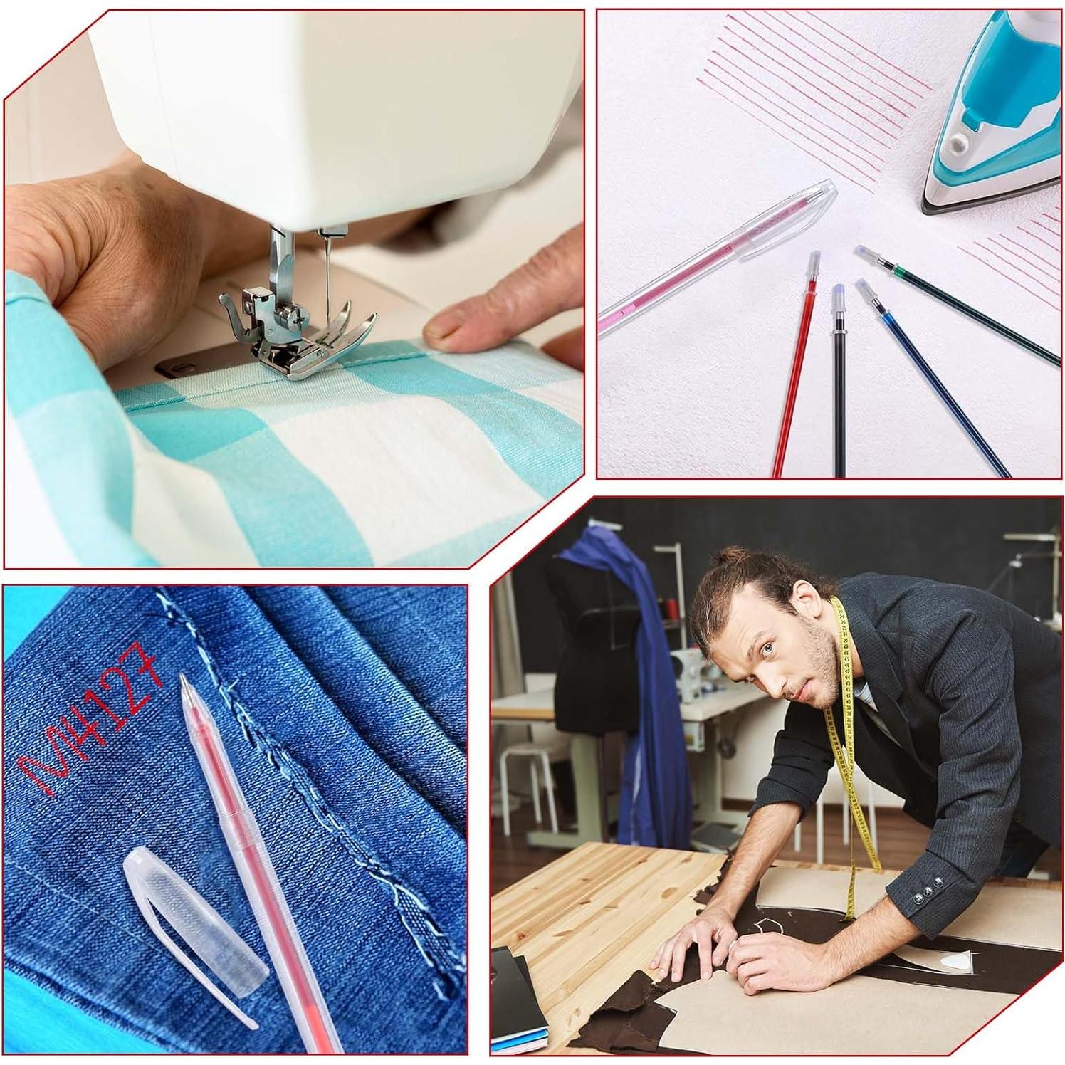 Bolígrafo de Marcado de Tela Borrable KFHENSOMR 6 Colores