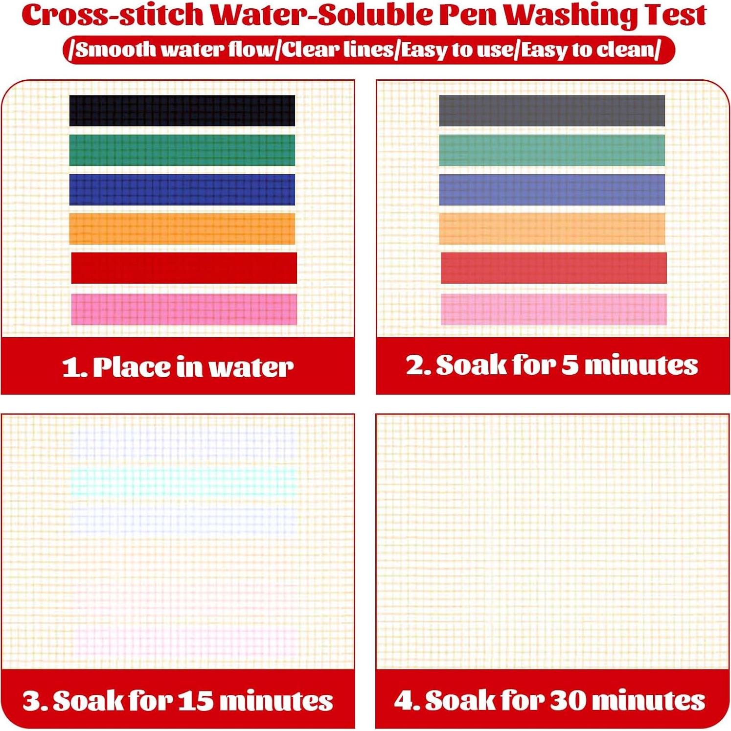 Bolígrafo de Marcado de Tela Borrable KFHENSOMR 6 Colores