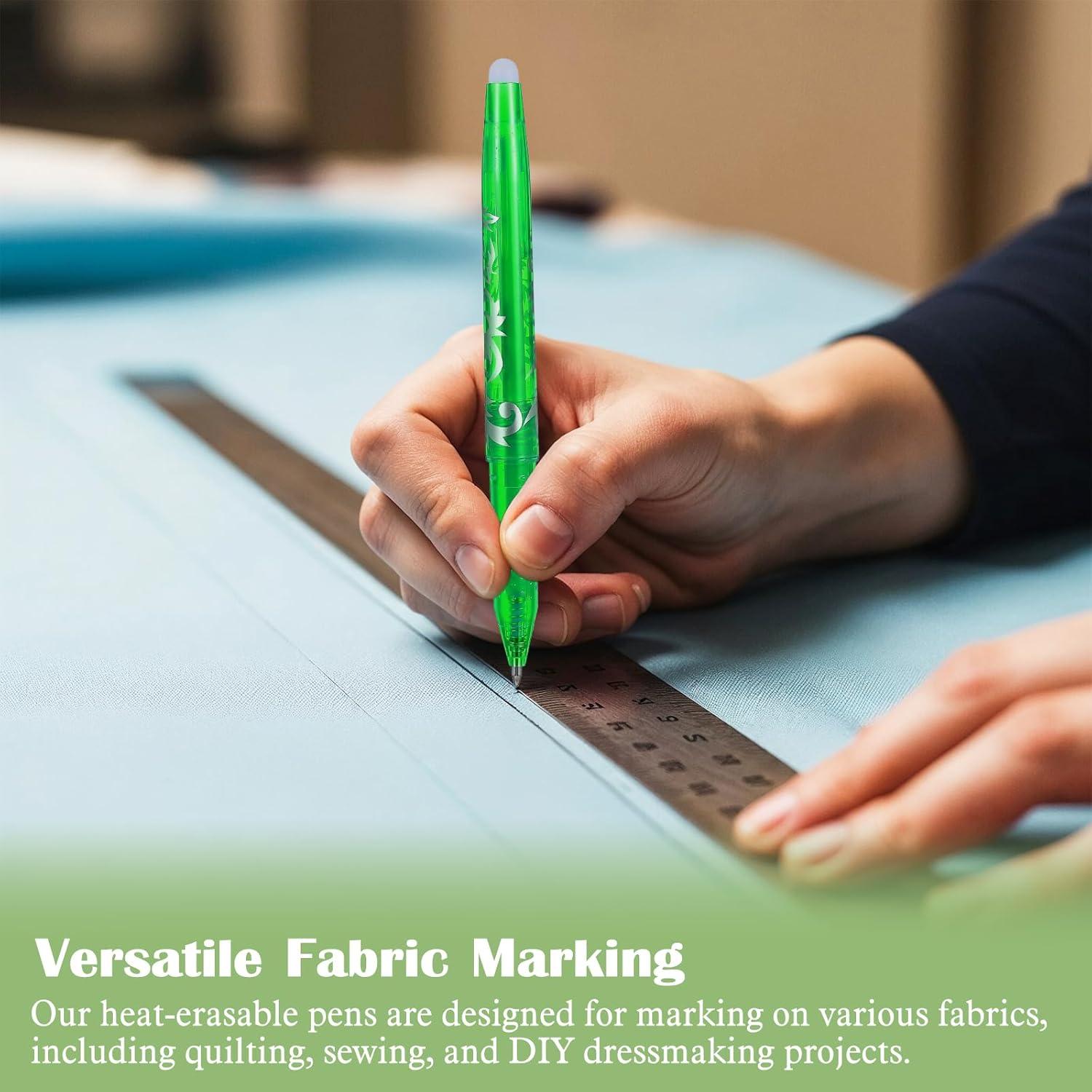 8 Bolígrafos Borrables por Calor para Tela Hpmjz - Precisión