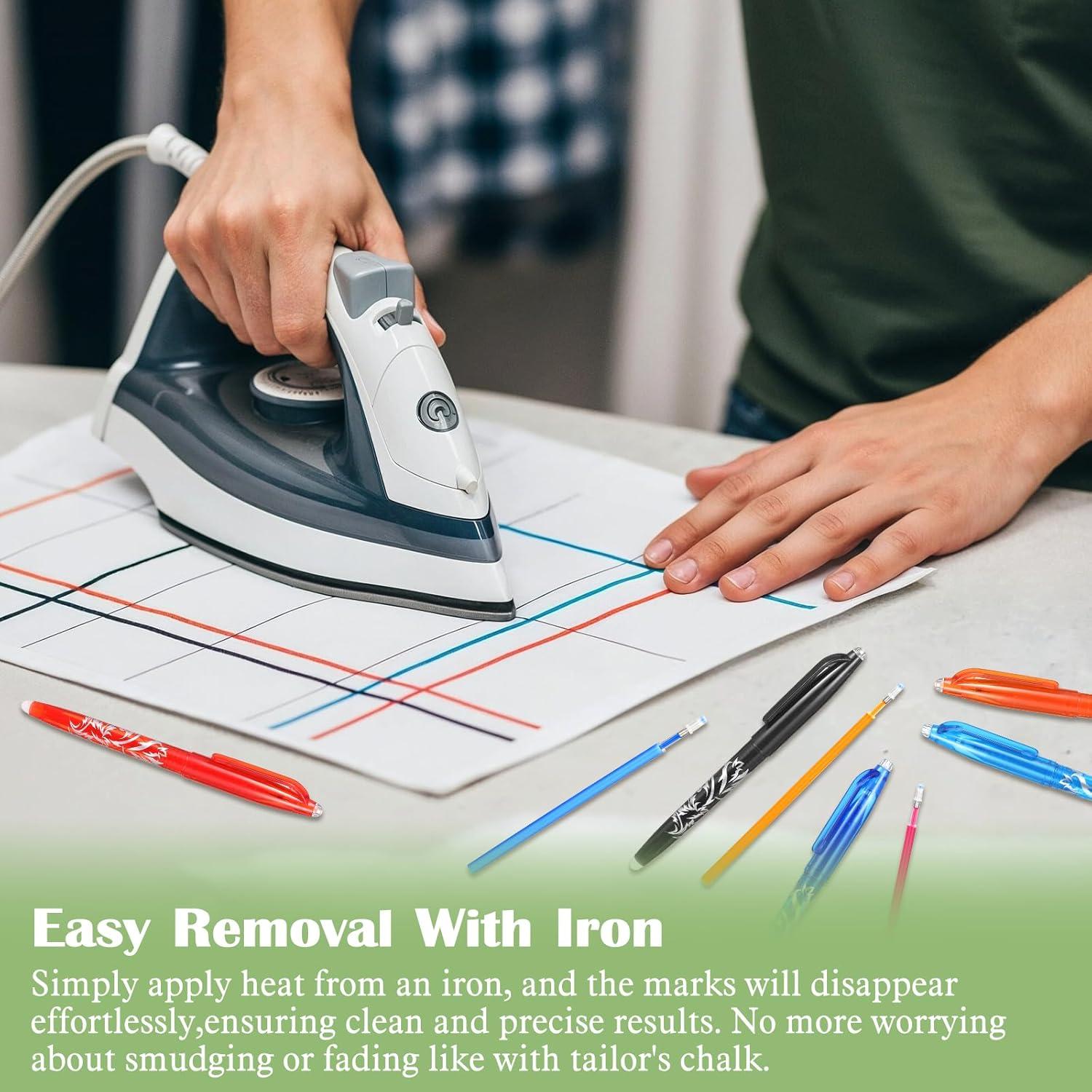 8 Bolígrafos Borrables por Calor para Tela Hpmjz - Precisión