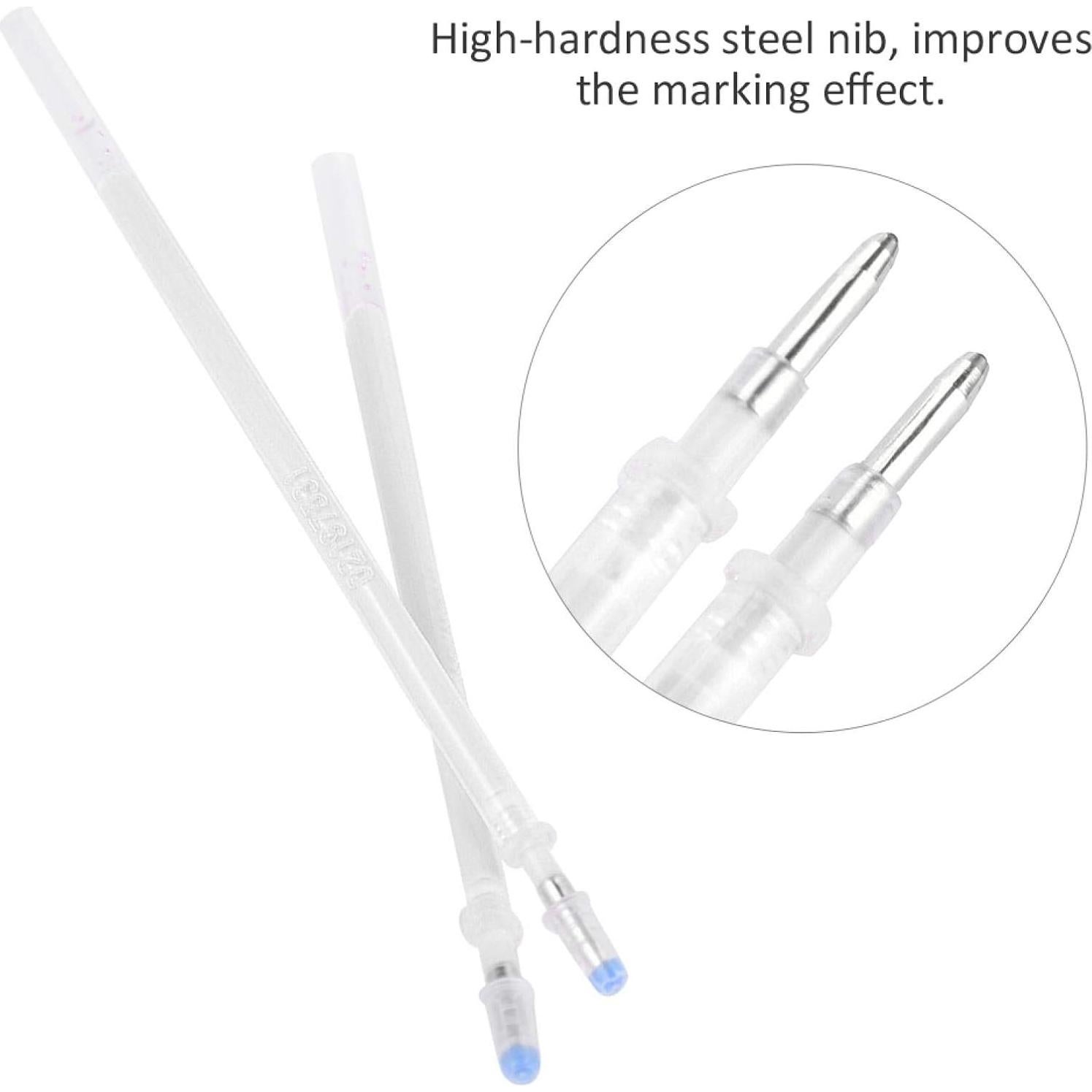 100 Recargas de Bolígrafo Borrable GLOGLOW para Tela y Cuero