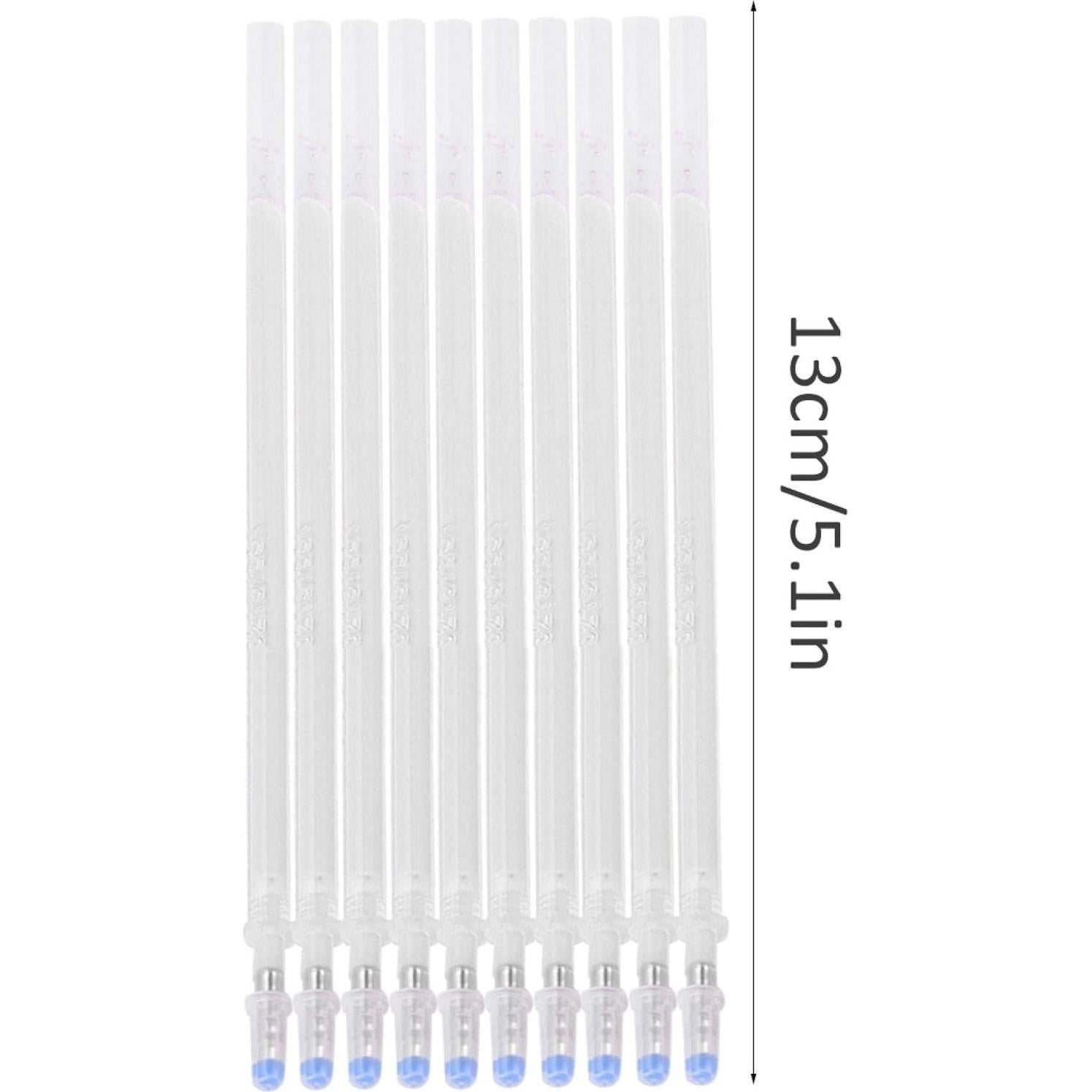 100 Recargas de Bolígrafo Borrable GLOGLOW para Tela y Cuero