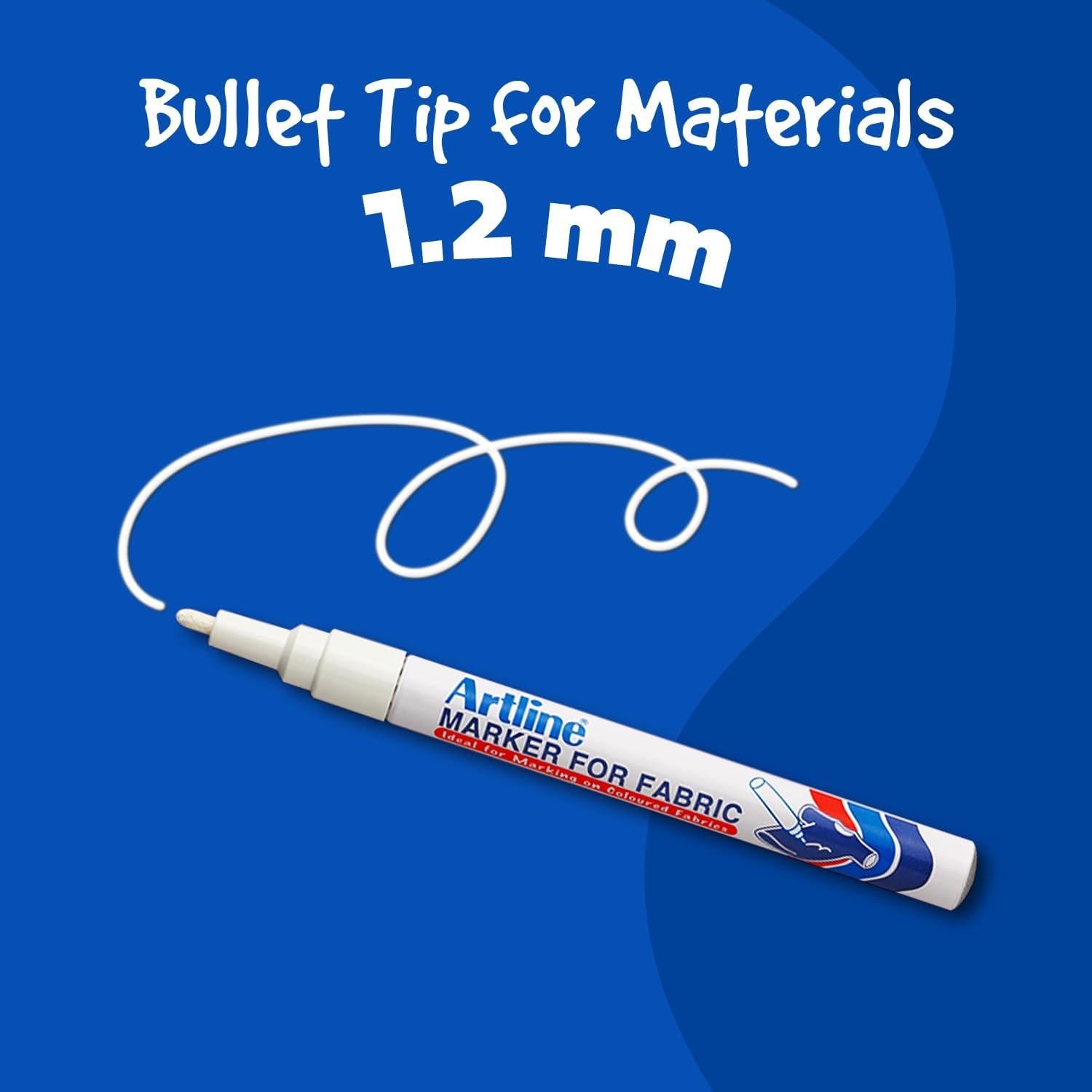 Marcadores Indelebles para Tela Artline EKC-1 y EK-750 - Paquete de 2