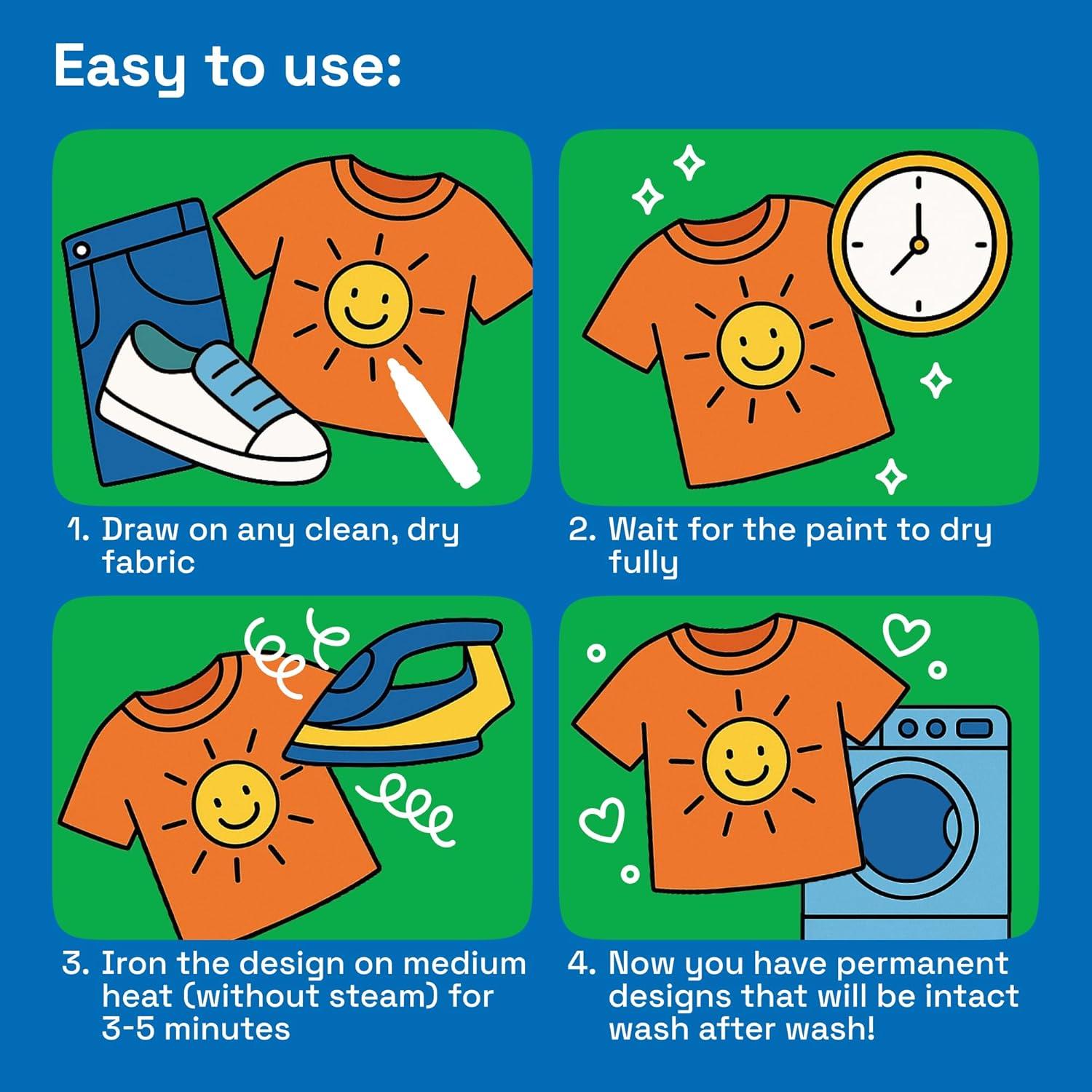 Marcadores de Tela ARTISTRO 12 Unidades Punta Fina Multicolor