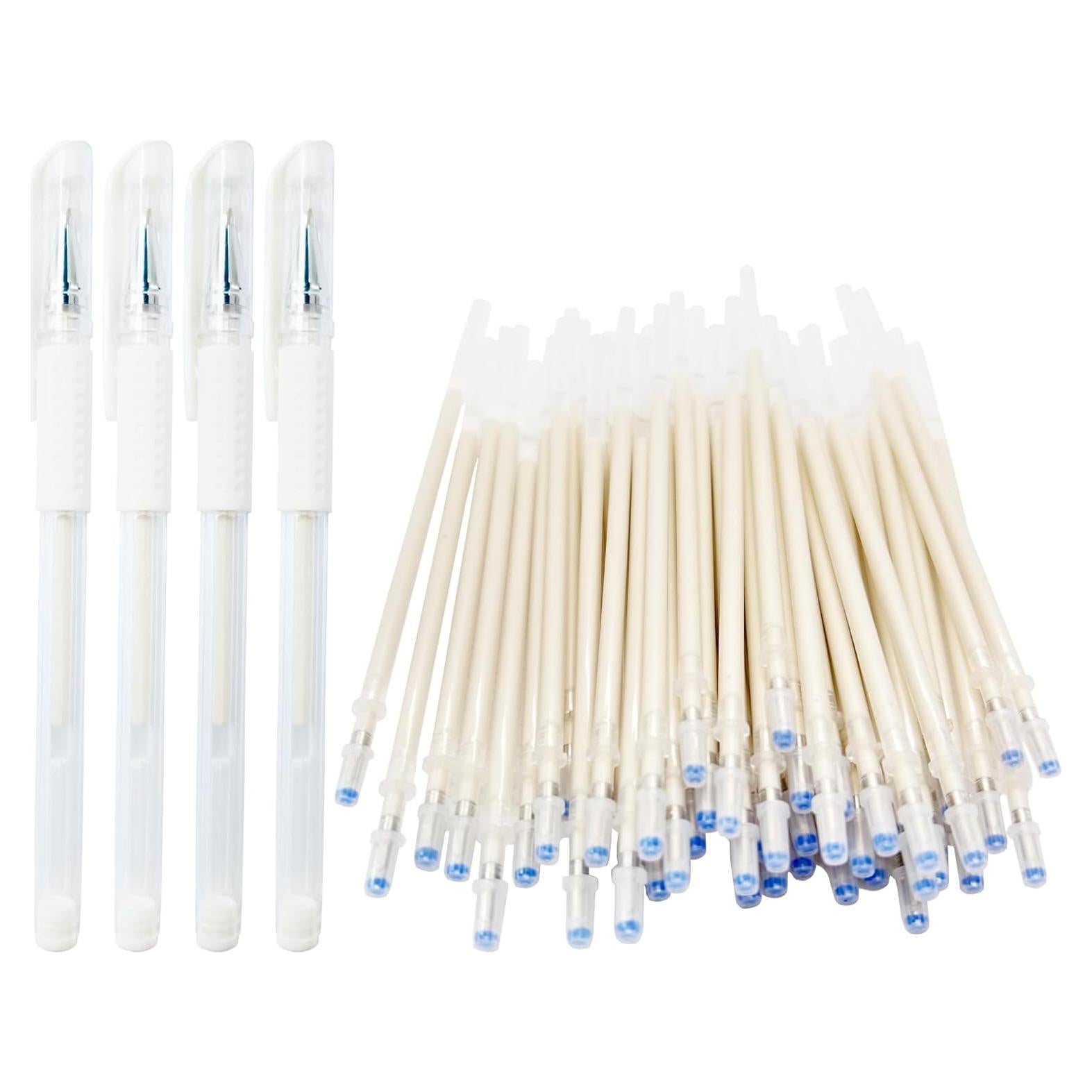 Marcadores de tela borrables Joyvistalen | 4 bolígrafos + 50 recargas