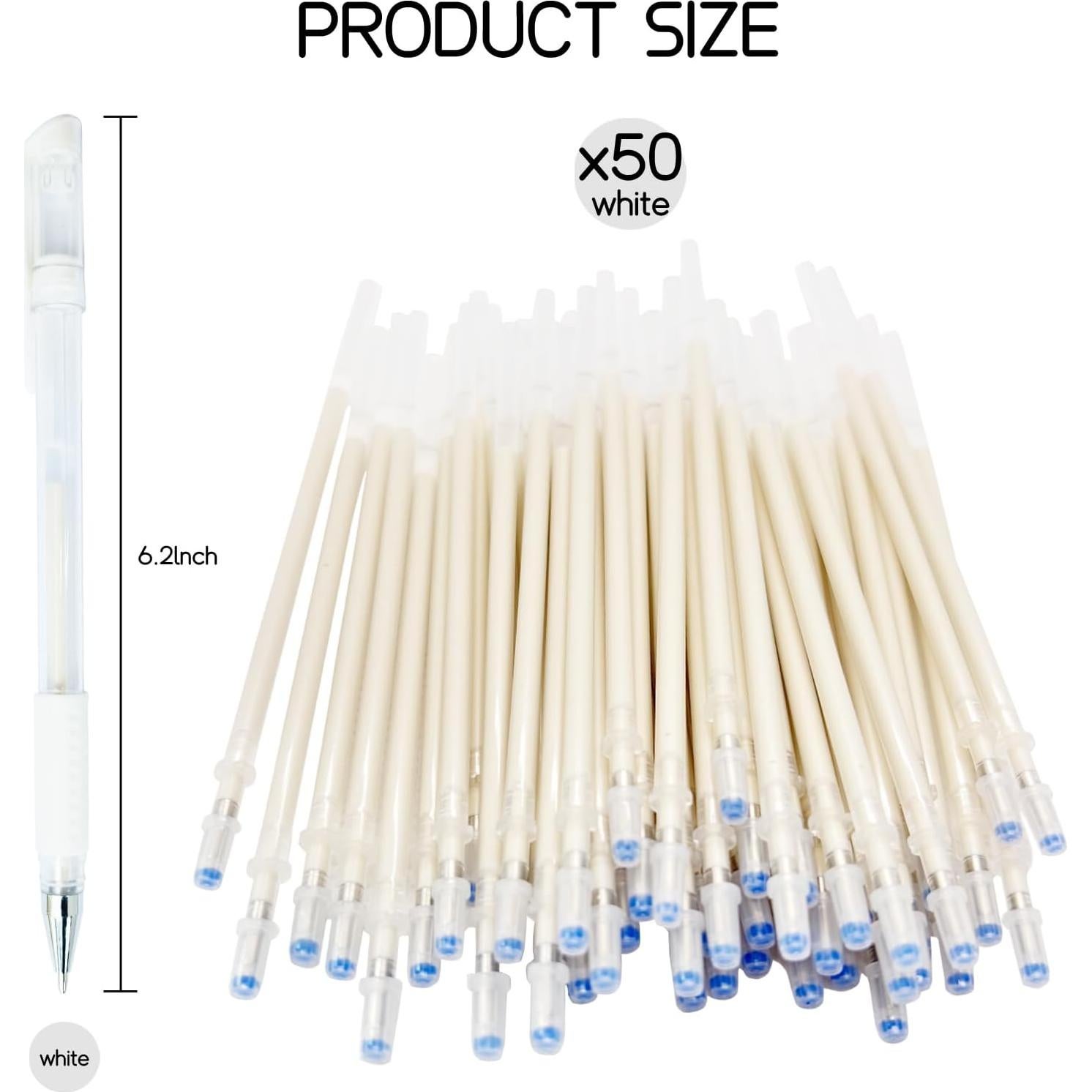 Marcadores de tela borrables Joyvistalen | 4 bolígrafos + 50 recargas