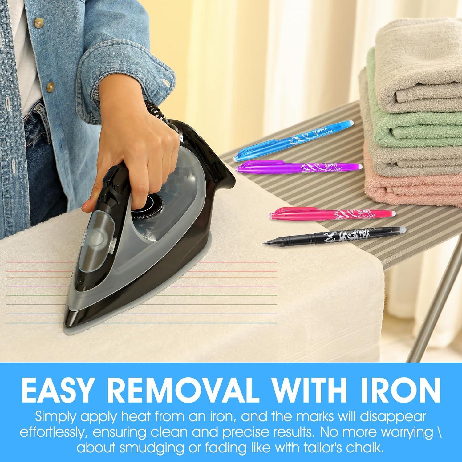 Hpmjz 12 Bolígrafos Borrables por Calor para Tela - Marcado Preciso