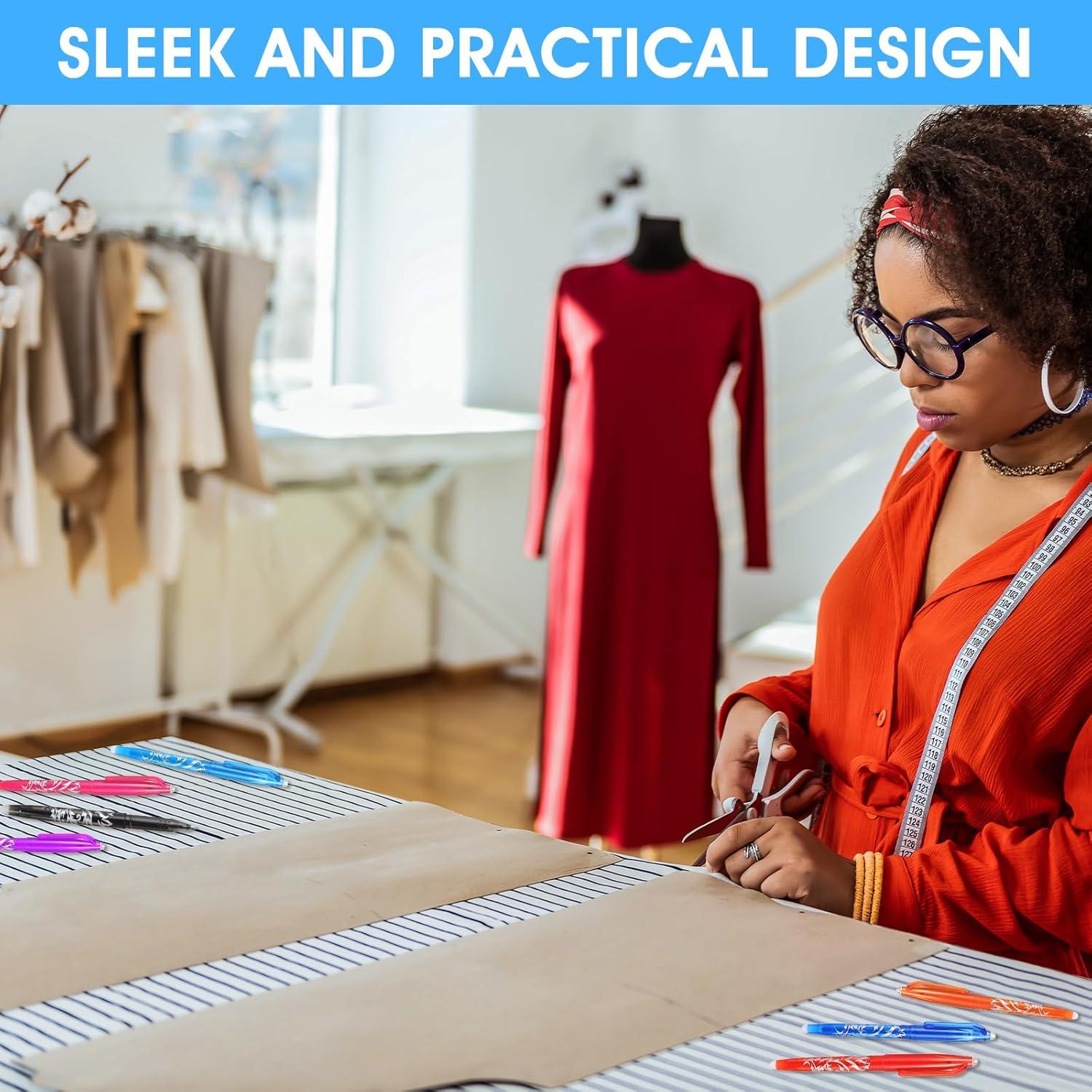 Hpmjz 12 Bolígrafos Borrables por Calor para Tela - Marcado Preciso