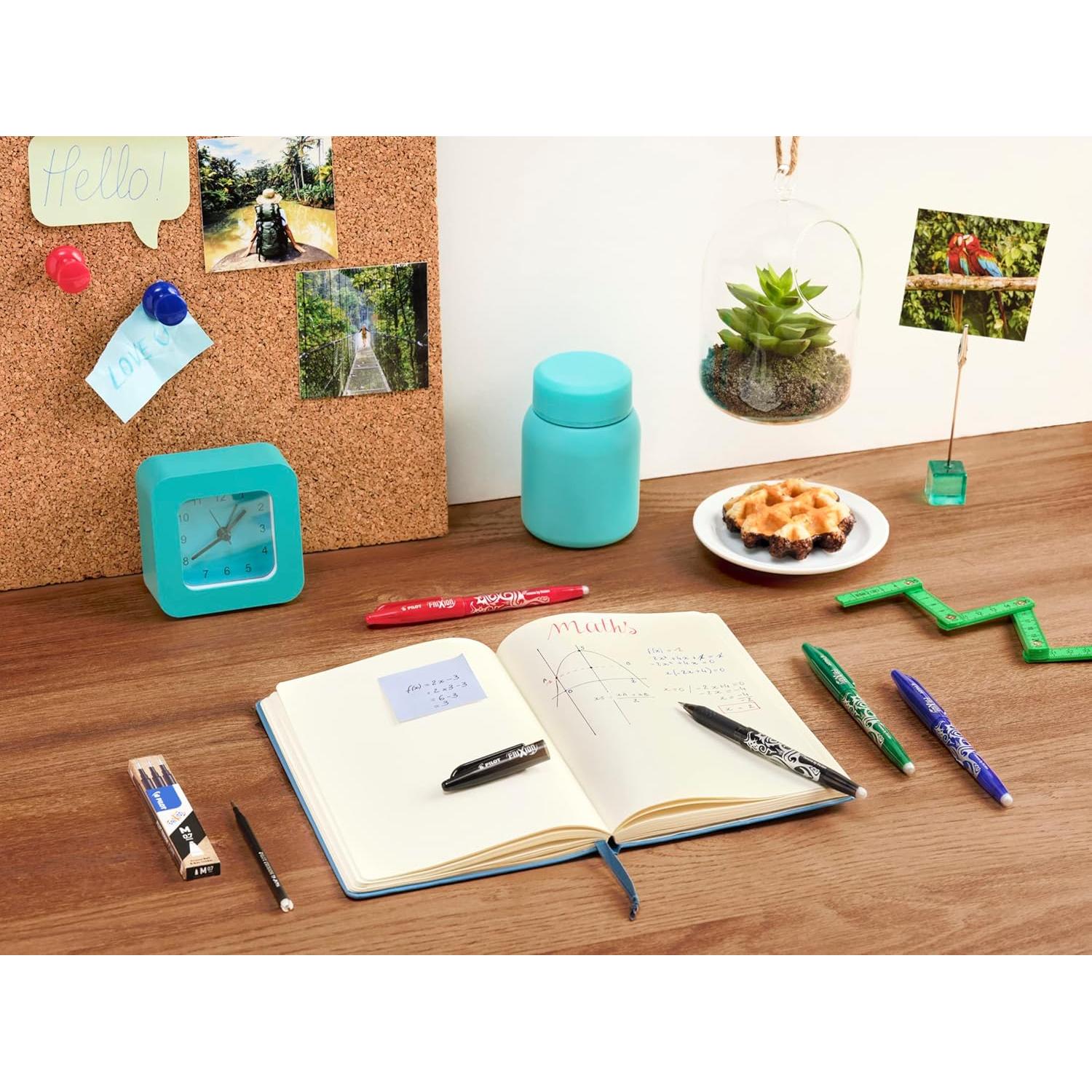 Bolígrafo Rollerball Borrable Pilot Frixion Heat 0.7mm - 3 Unidades Negro