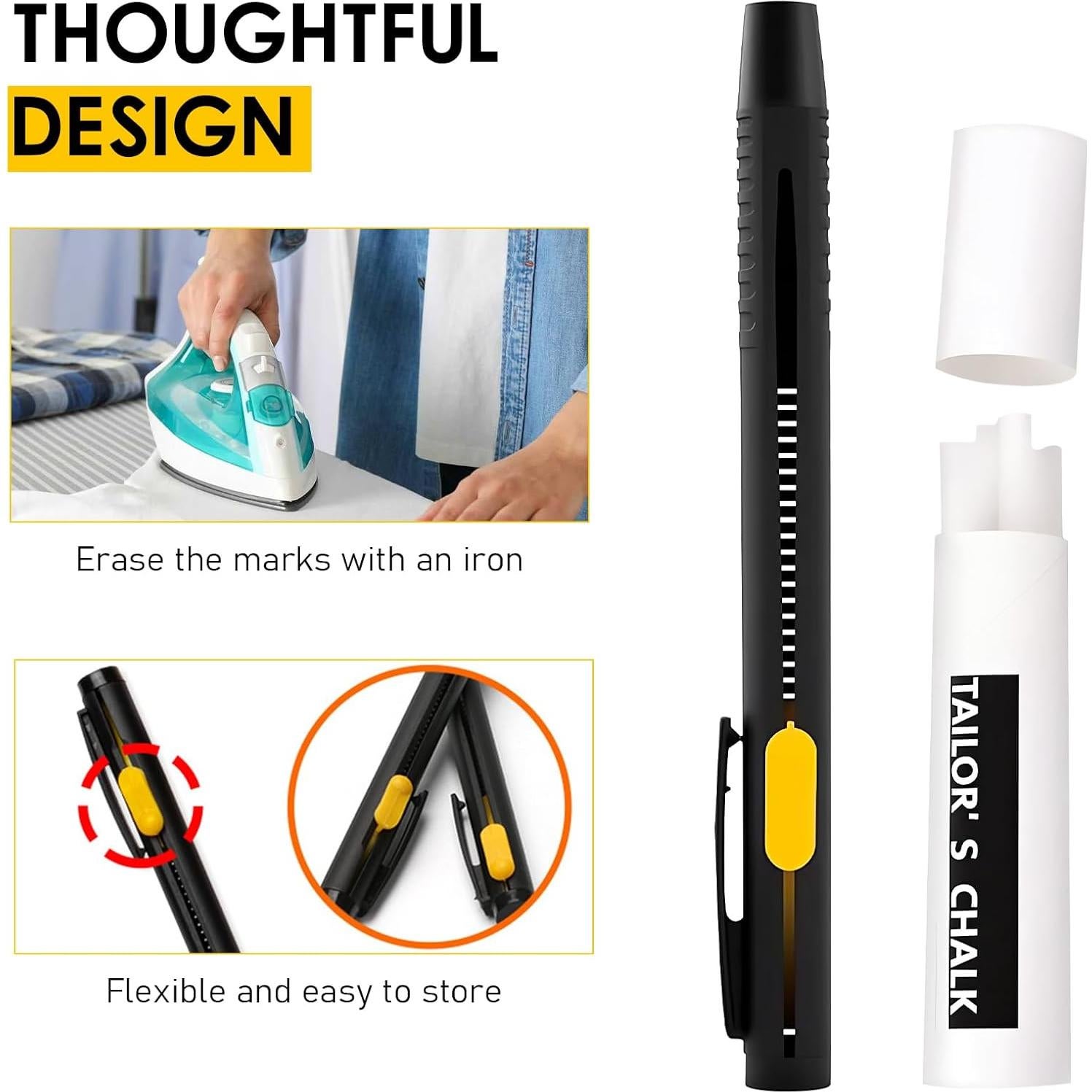 Marcador de Tela Borrable por Calor Loimonz 0.3mm - 1 Bolígrafo + 20 Recargas