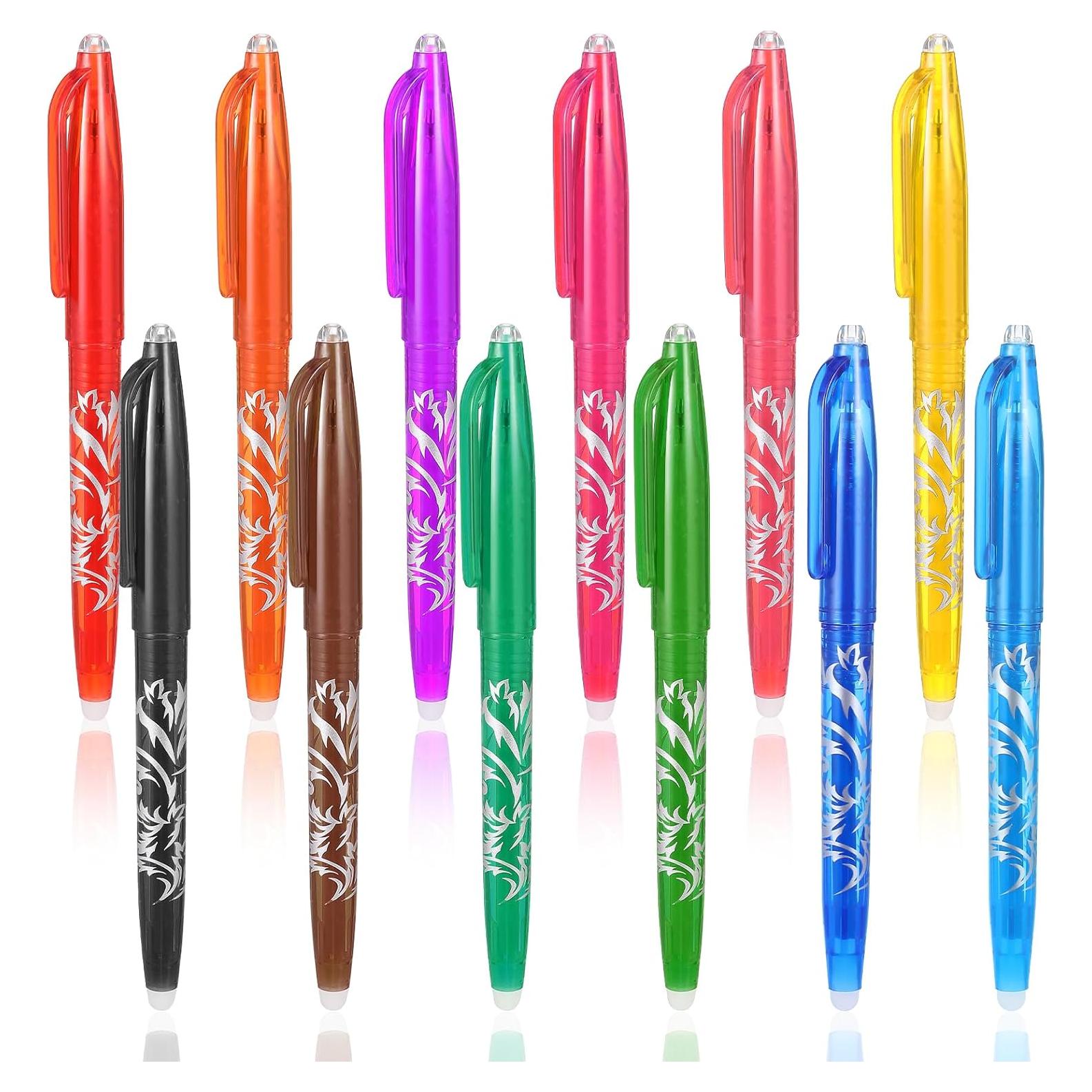 12 Bolígrafos Borrables por Calor Hpmjz para Tela 0.5mm