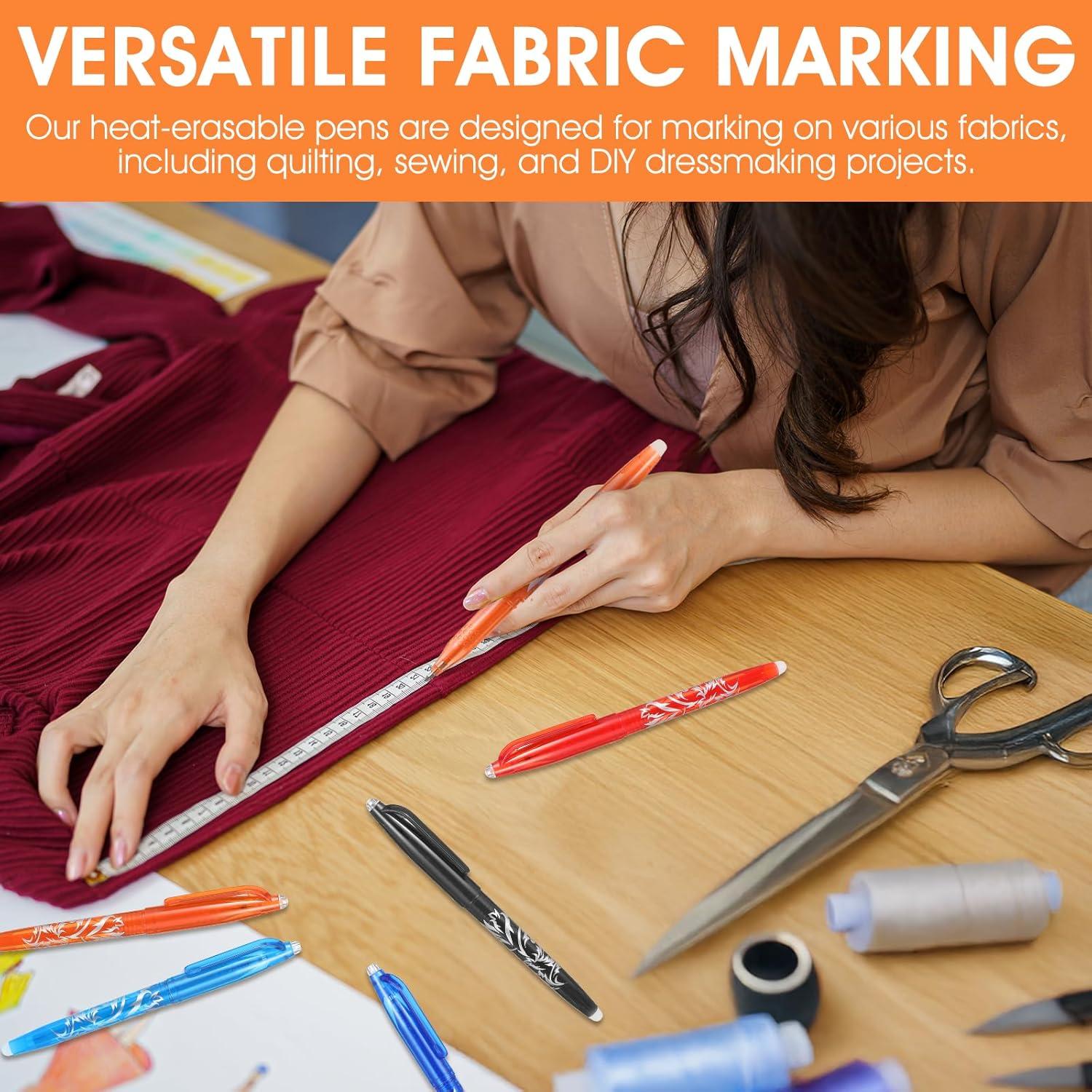 12 Bolígrafos Borrables por Calor Hpmjz para Tela 0.5mm