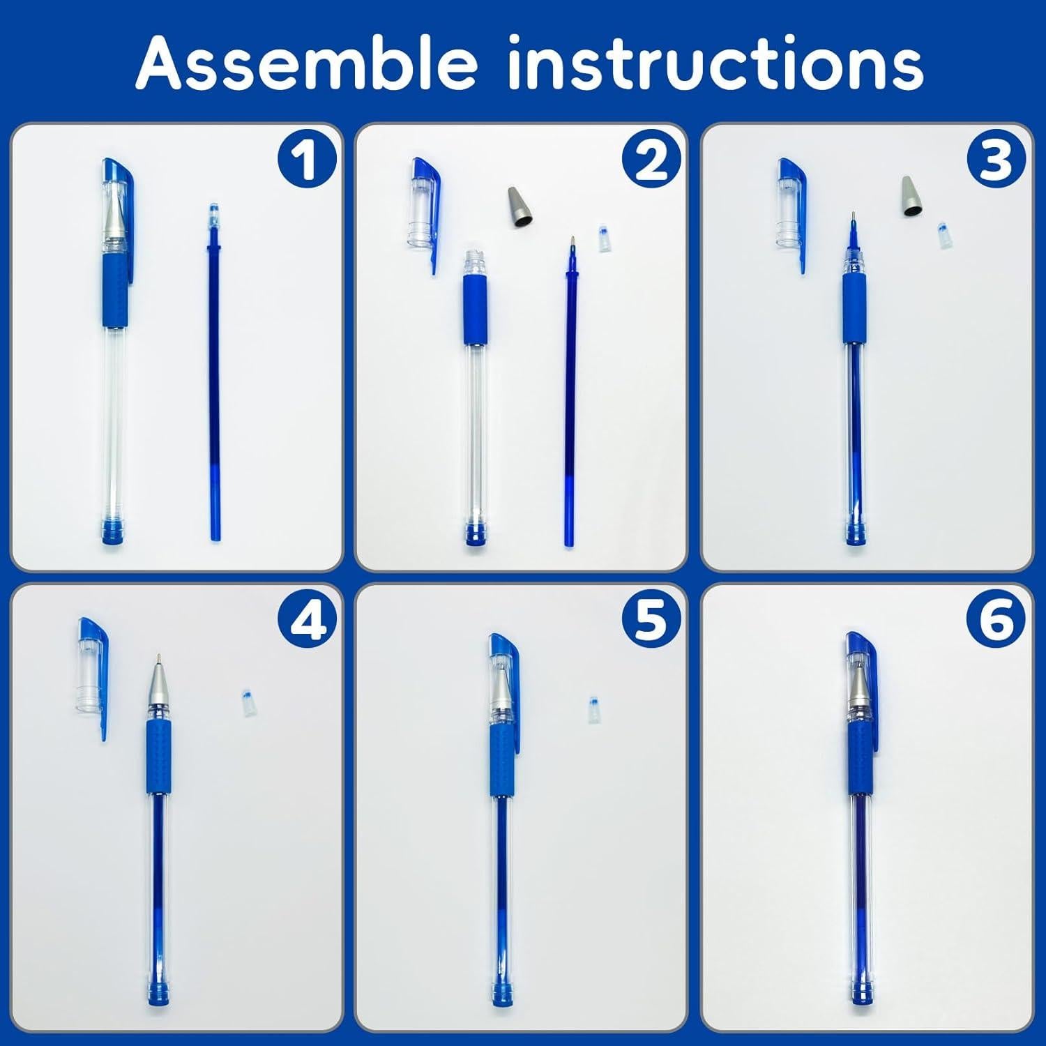 Jauisus 7 Bolígrafos Borrables por Calor 0.5mm para Tela