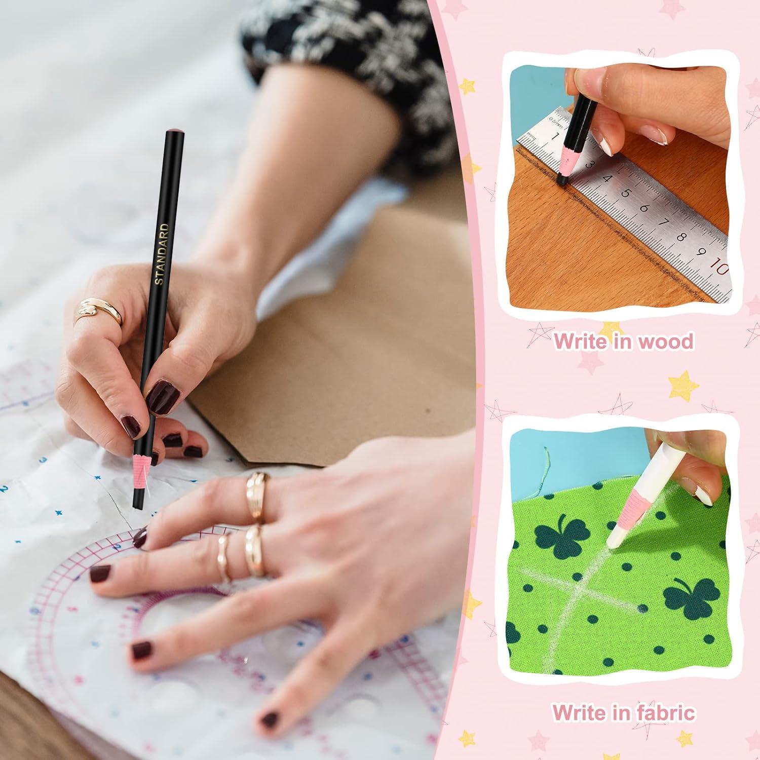 Lápices de Marcado Sabary 24 Pcs Cera Negro y Blanco 16.5 cm