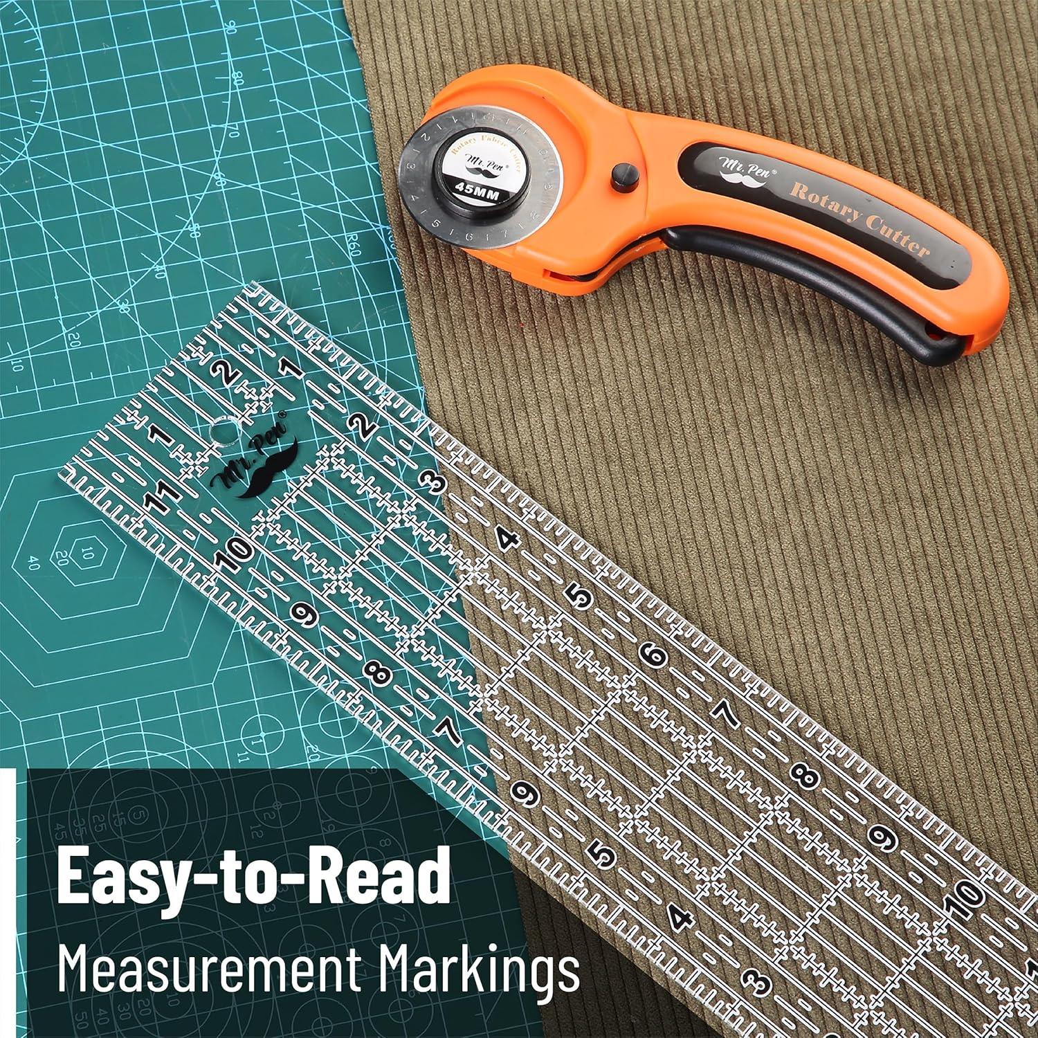 Regla de Costura Mr. Pen 3 Piezas 15, 30 y 43 cm Acrílica