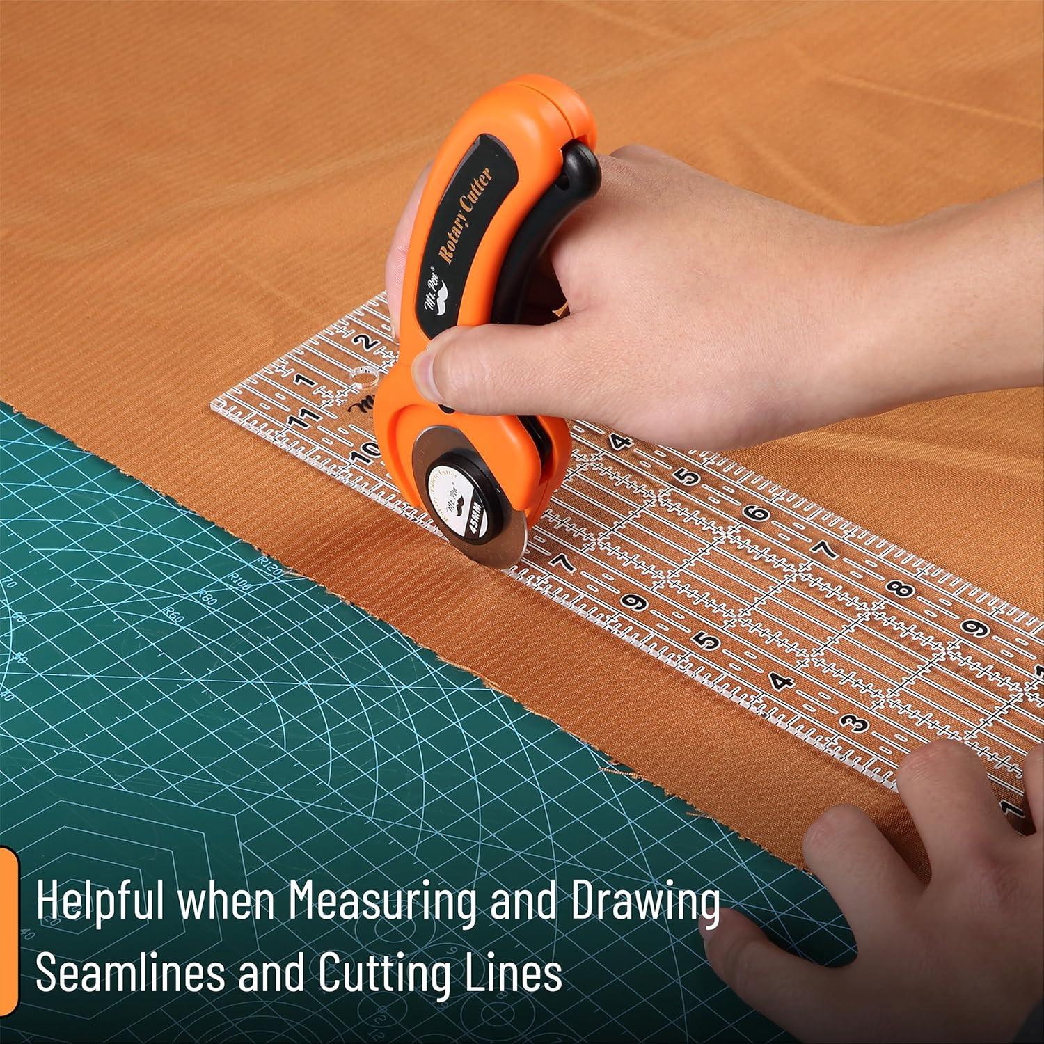 Regla de Costura Mr. Pen 3 Piezas 15, 30 y 43 cm Acrílica