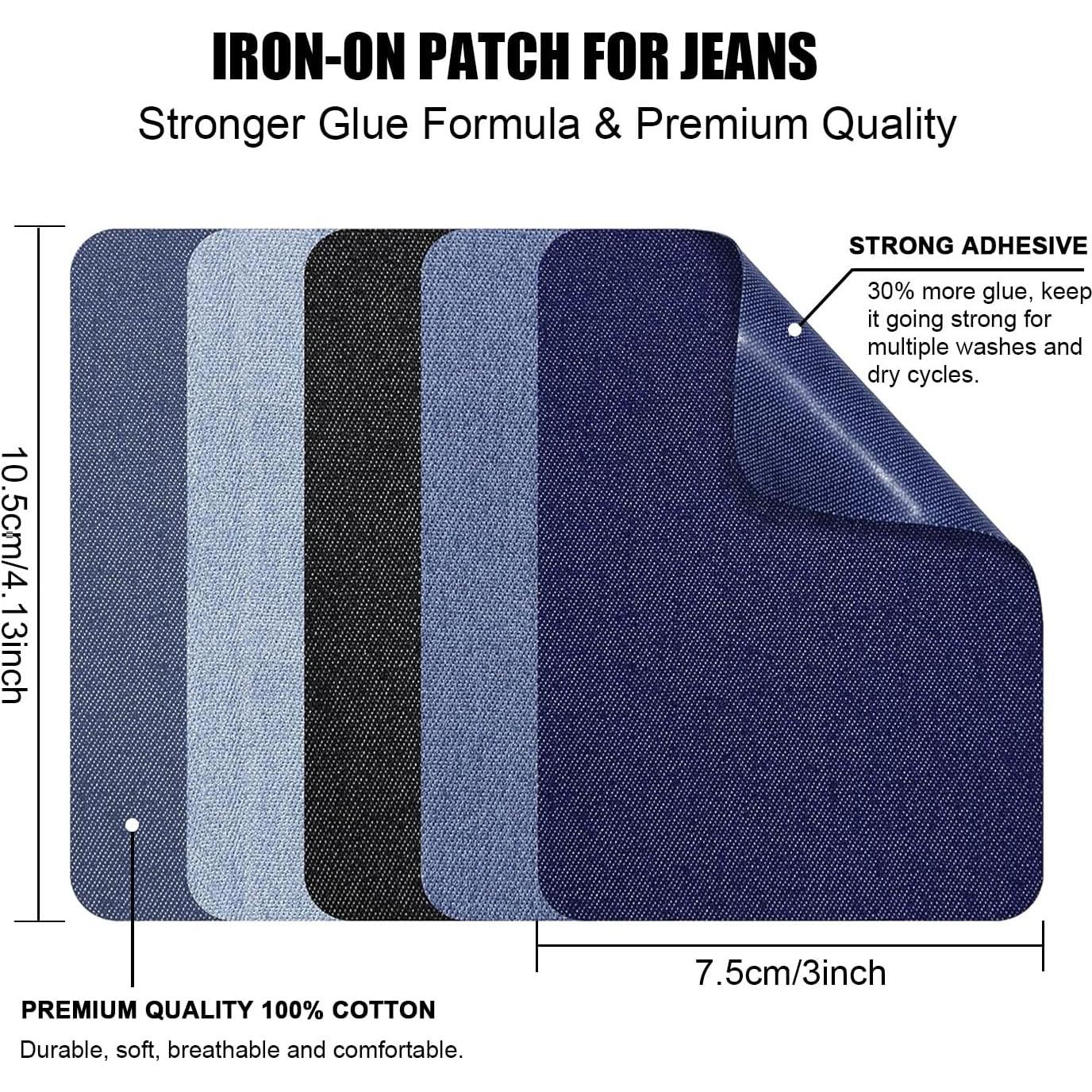 Parches de Tela para Planchar MOONSJONES 25 Piezas 7.5x10.5cm