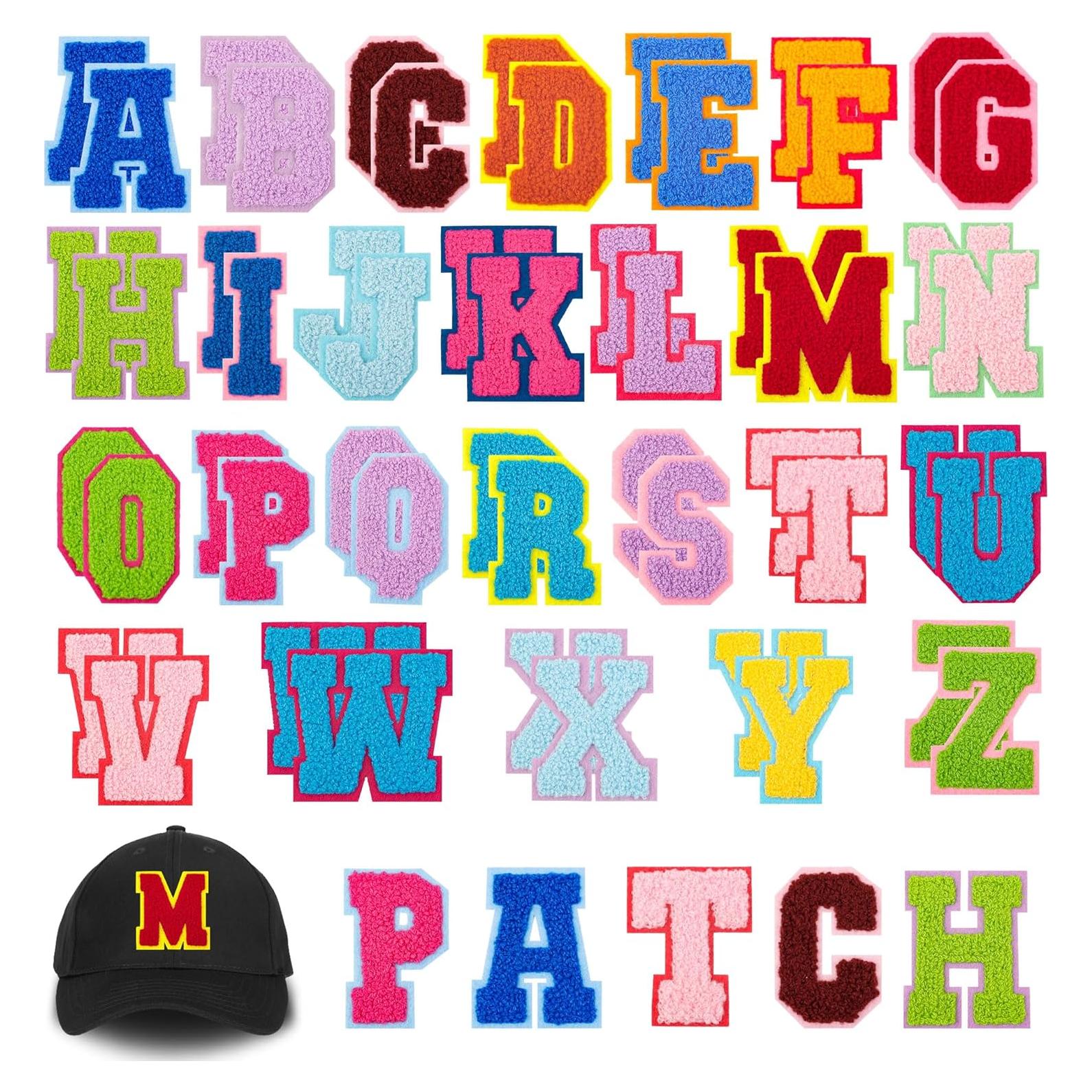 78 Parches de Letras Termoadhesivas Ssyuysto Multicolor 5.6x7cm