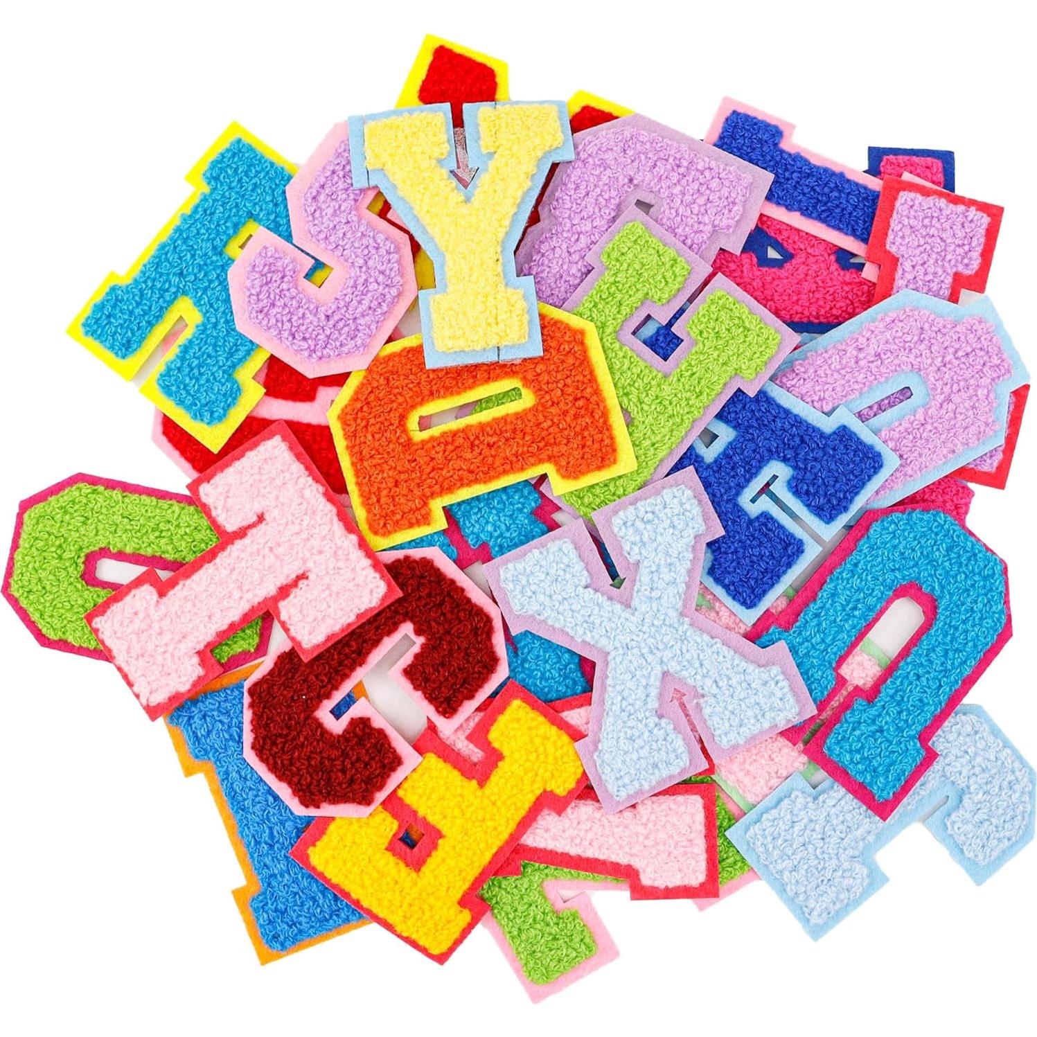78 Parches de Letras Termoadhesivas Ssyuysto Multicolor 5.6x7cm