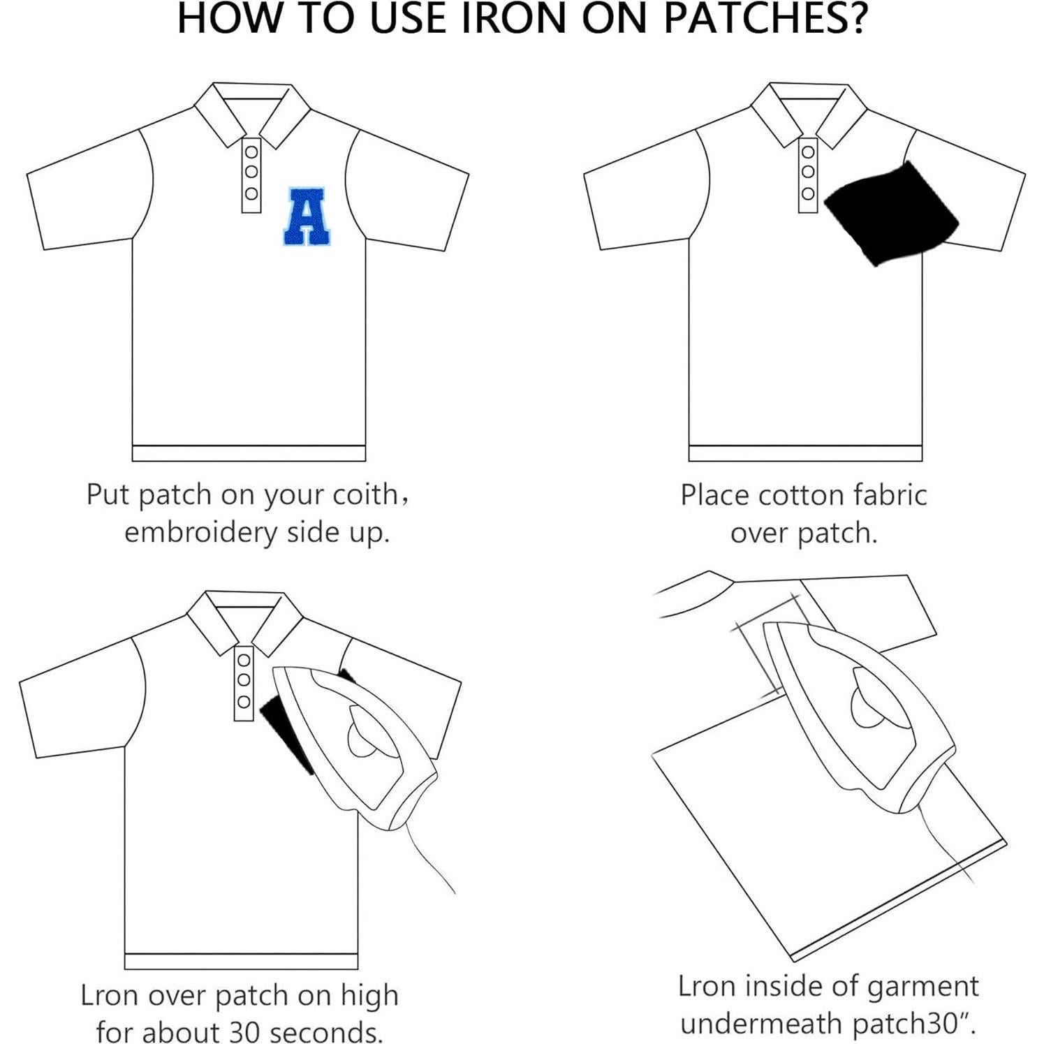 78 Parches de Letras Termoadhesivas Ssyuysto Multicolor 5.6x7cm