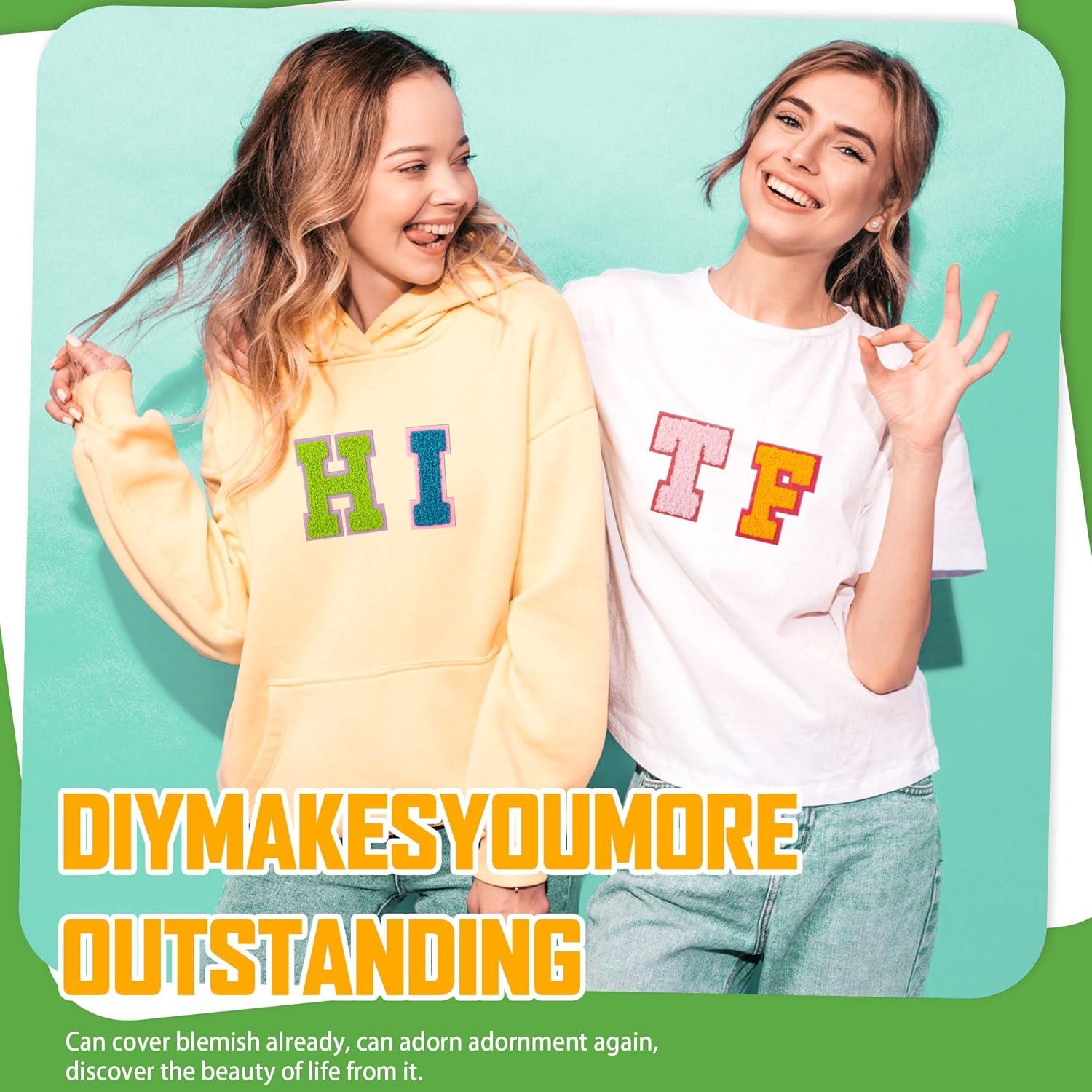 78 Parches de Letras Termoadhesivas Ssyuysto Multicolor 5.6x7cm